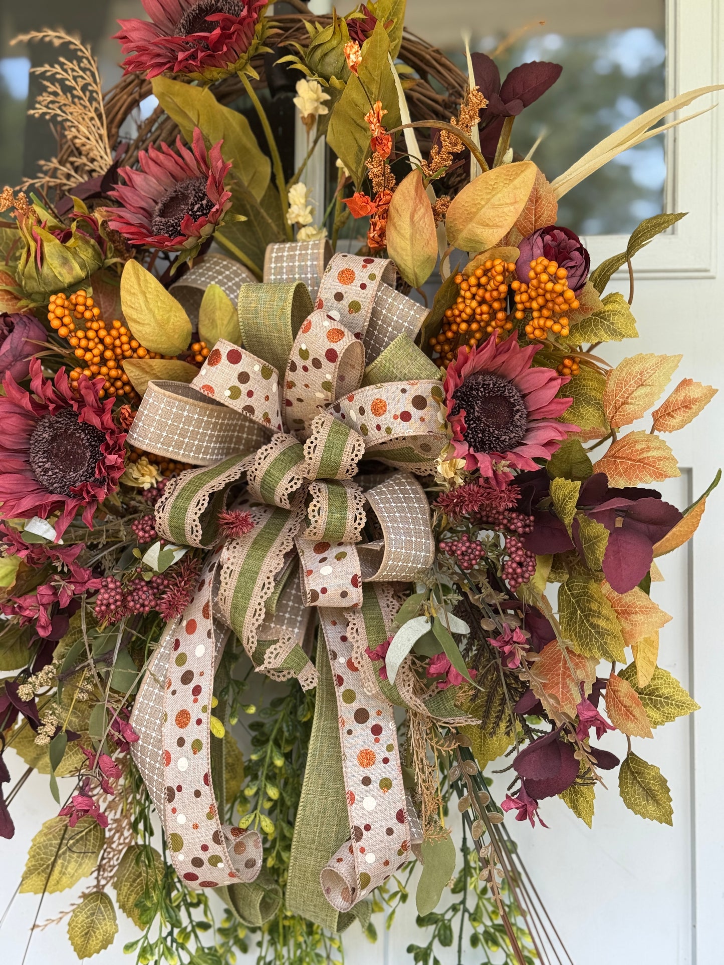 Soft Autumn Tones Floral Wreath