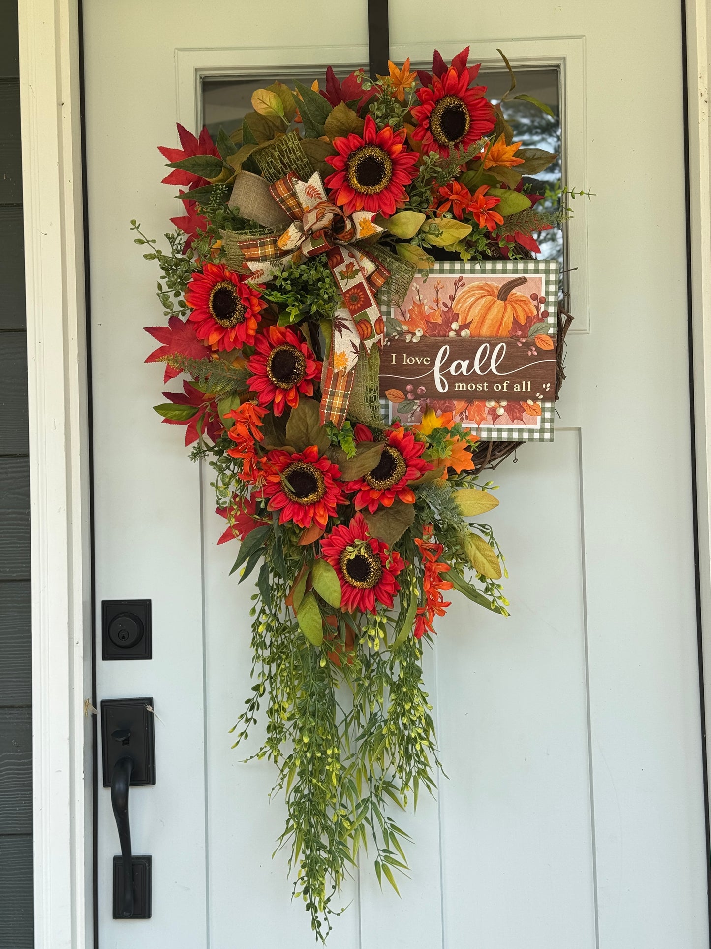 Autumn “I Love Fall” Door Wreath