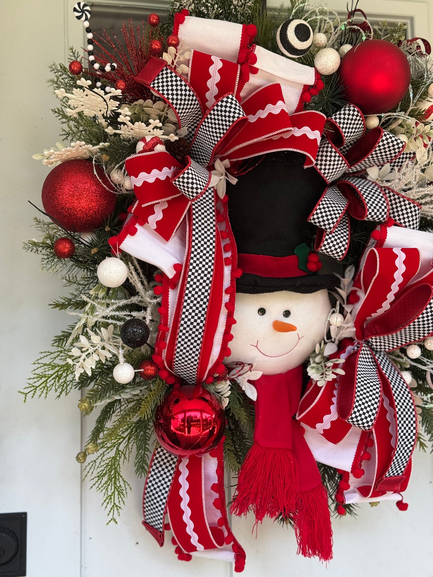 Vibrant Snowman Wreath XL