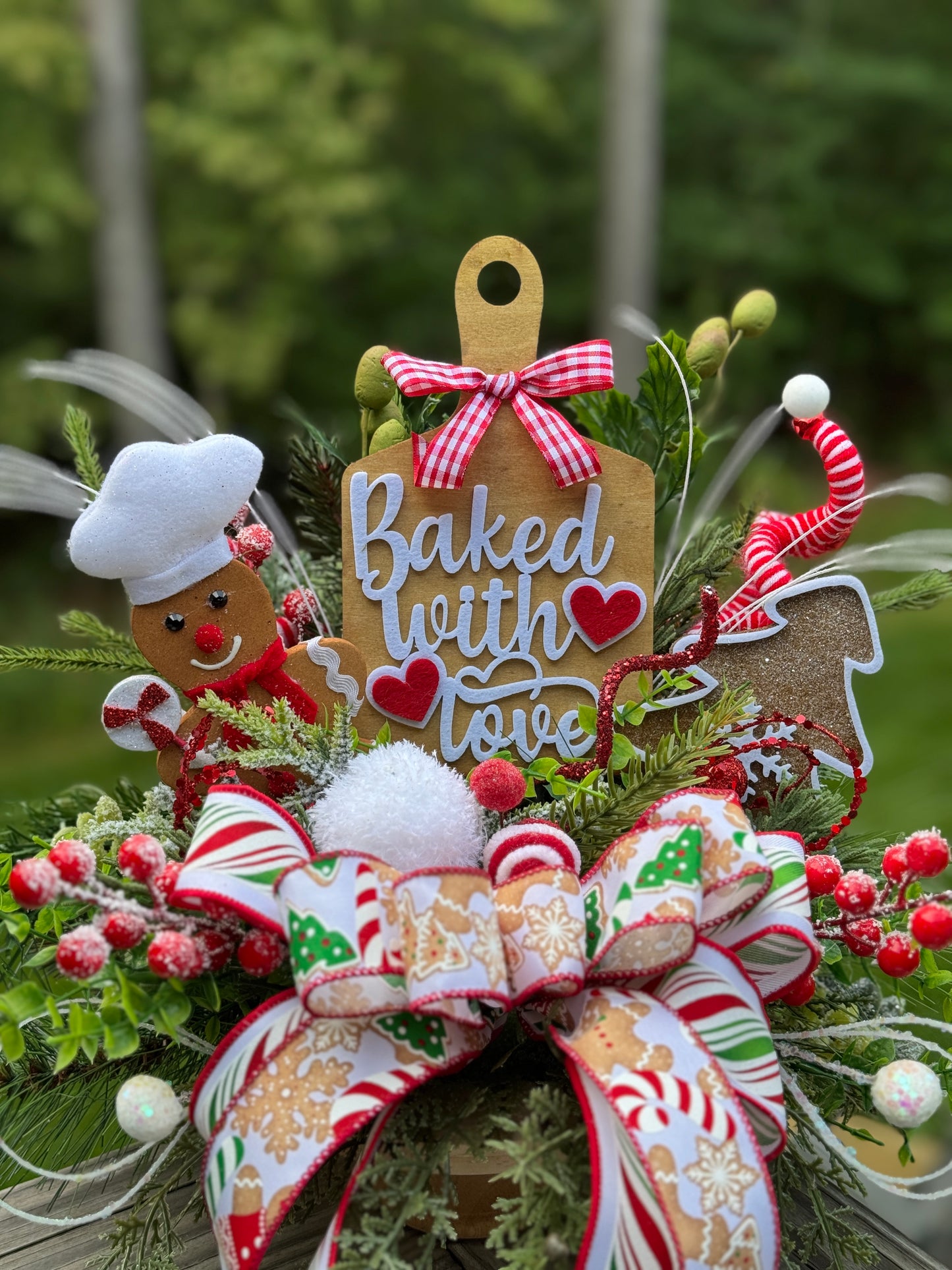 Gingerbread “Baked With Love” Arrangement