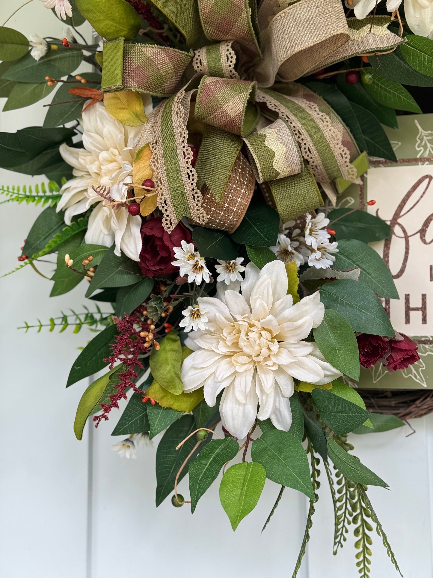 Neutral Tones Fall Wreath