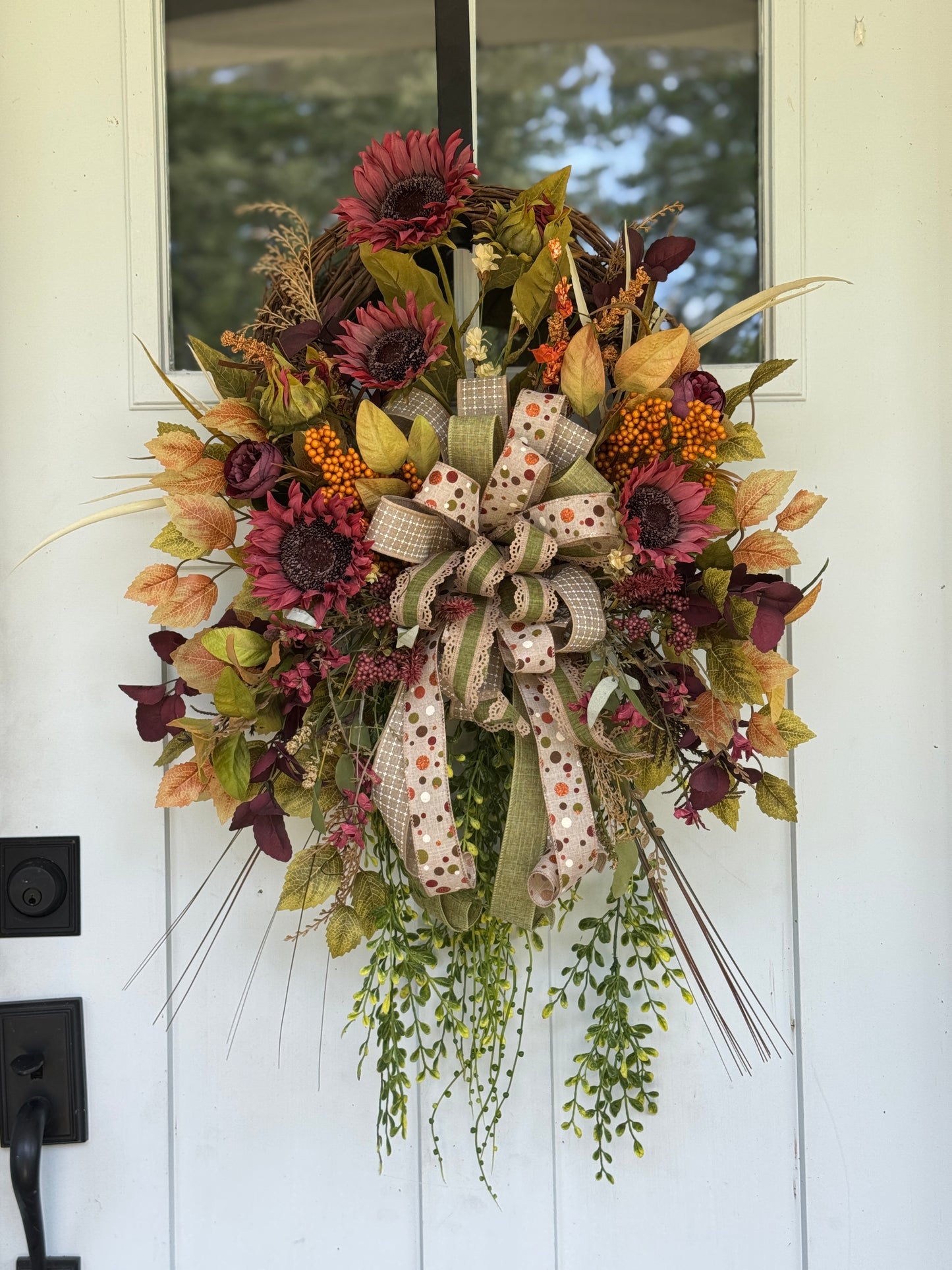 Soft Autumn Tones Floral Wreath