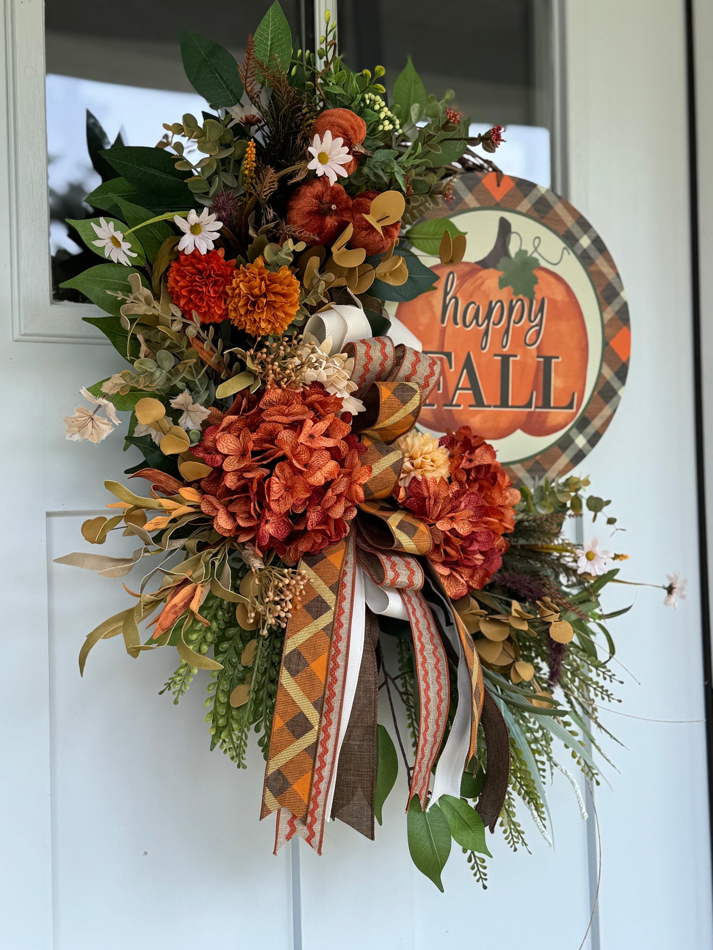 Happy Fall Floral Wreath