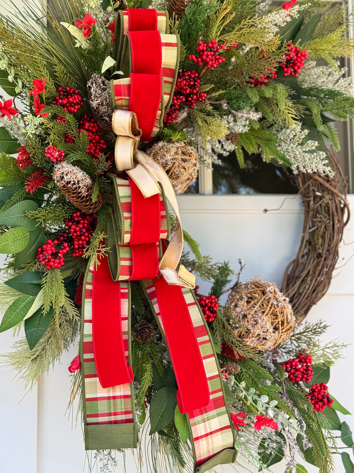 Large Rustic Winter/Holiday Wreath