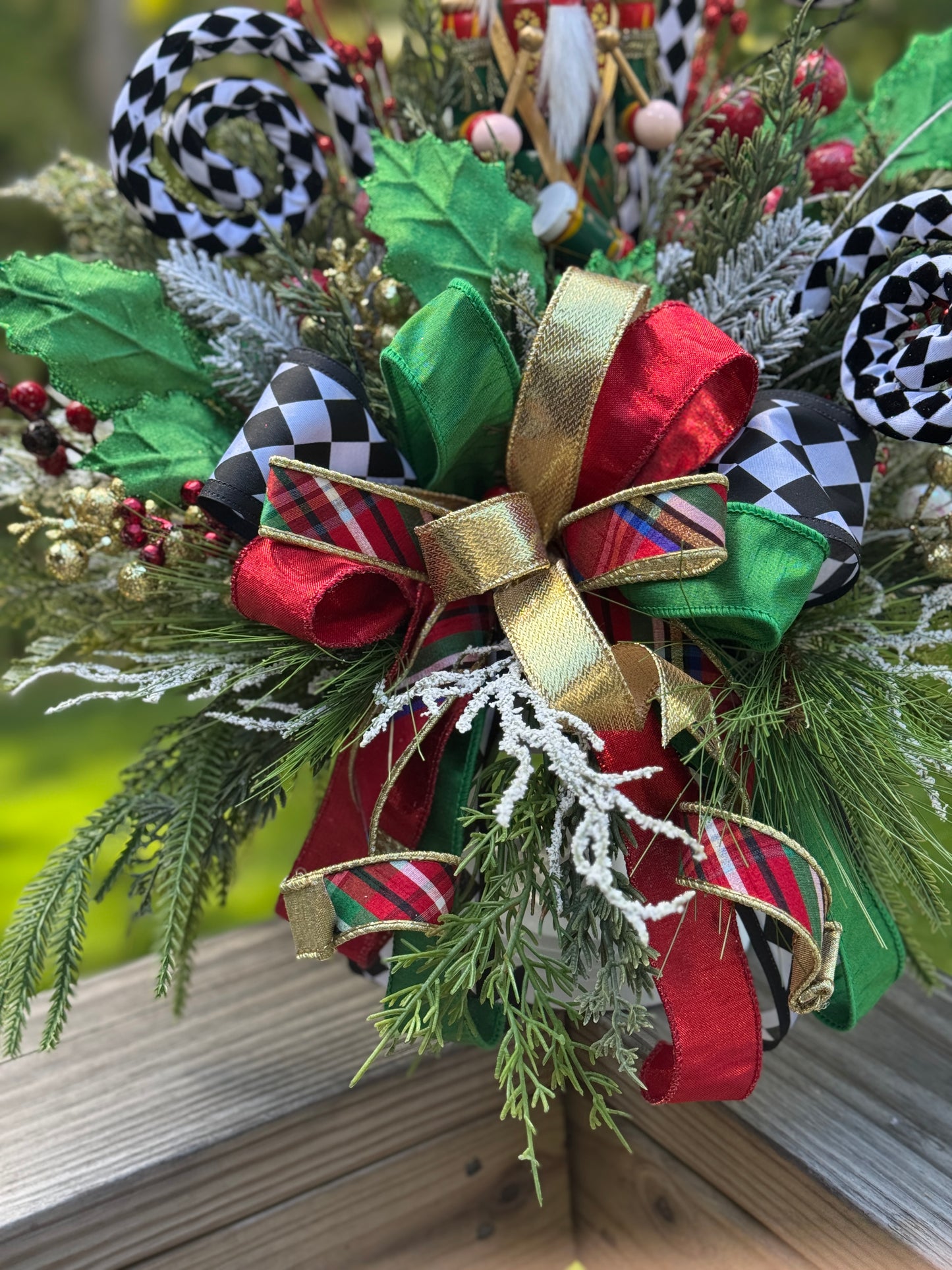 Festive Nutcracker Holiday Arrangement