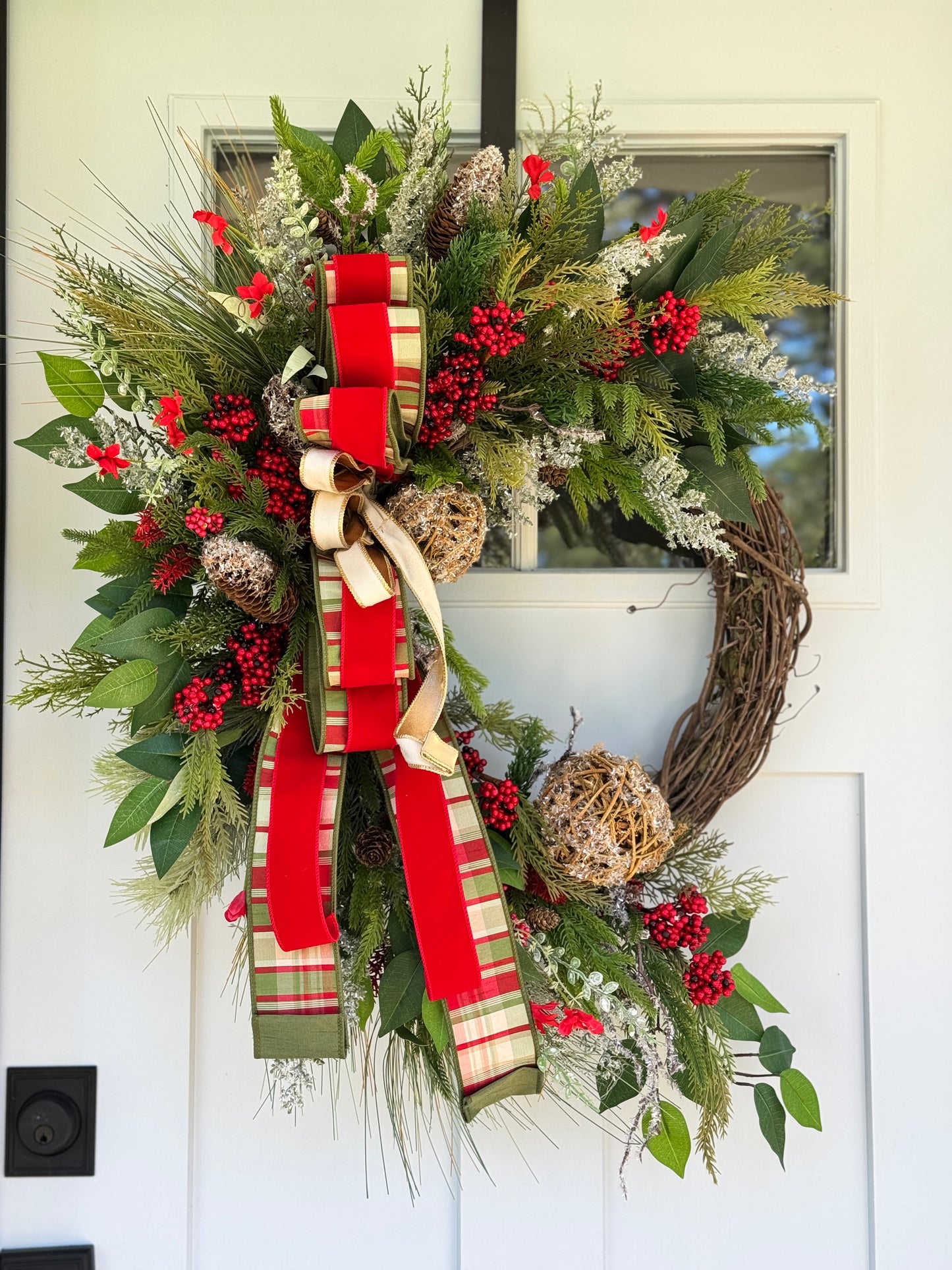 Large Rustic Winter/Holiday Wreath