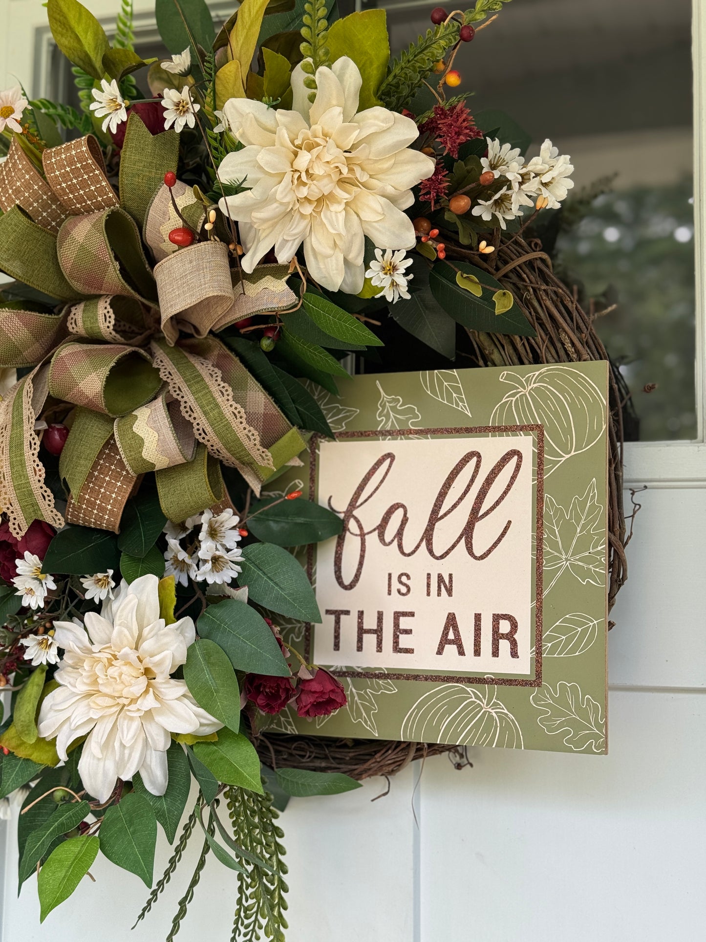 Neutral Tones Fall Wreath