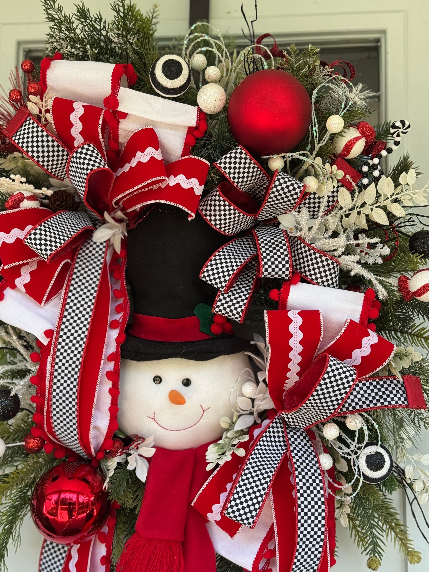 Vibrant Snowman Wreath XL