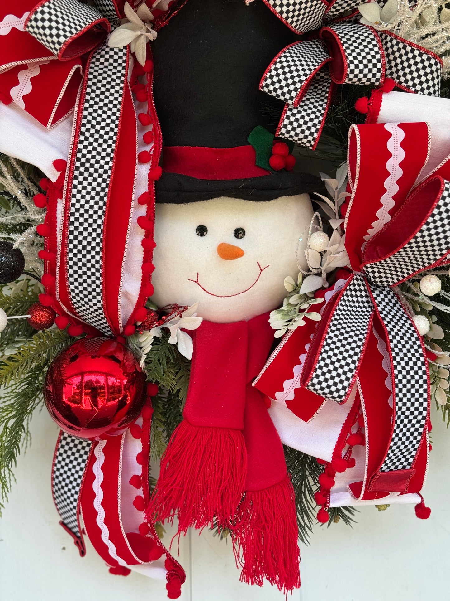 Vibrant Snowman Wreath XL