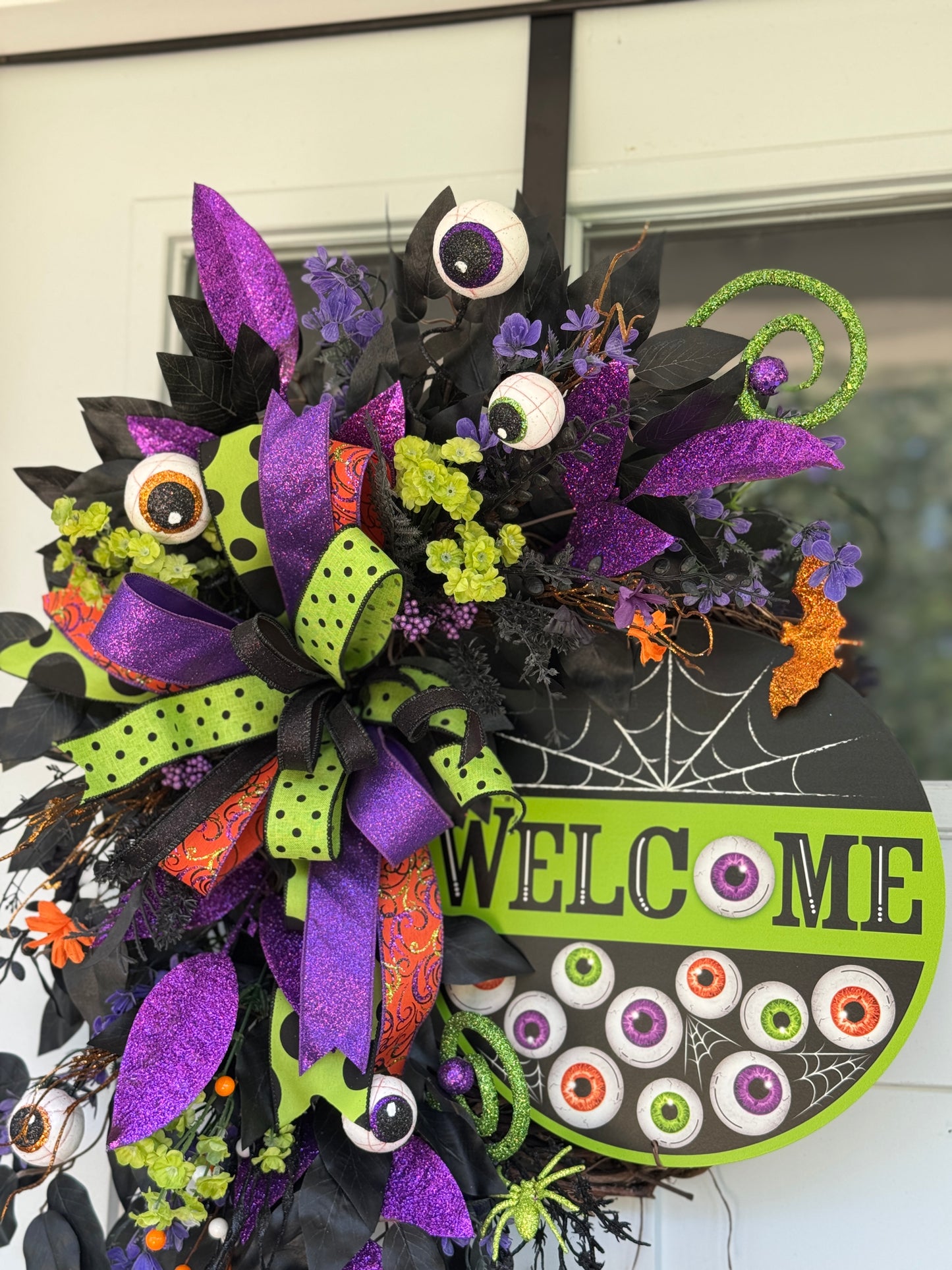 Eyeball Halloween Welcome Wreath