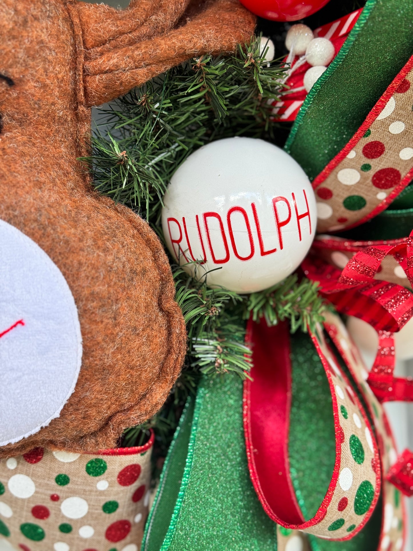 Rudolph Christmas Wreath