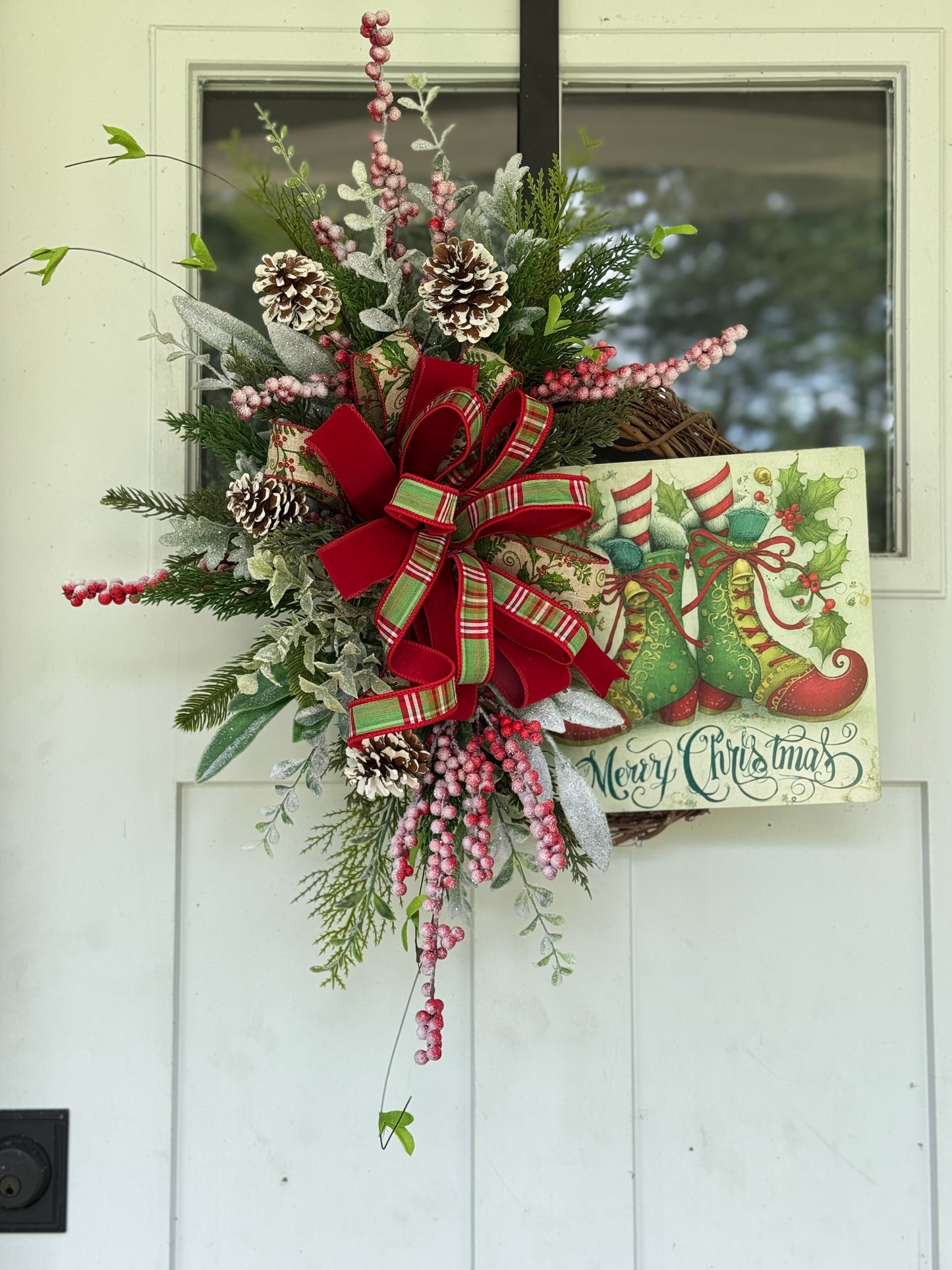 Vintage Inspired Elf Wreath