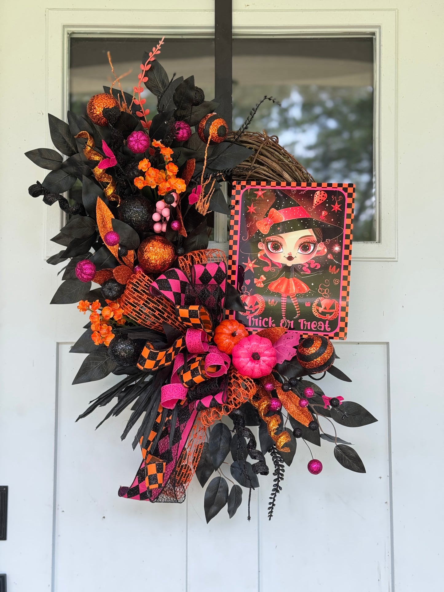 Trick or Treat Halloween Themed Wreath