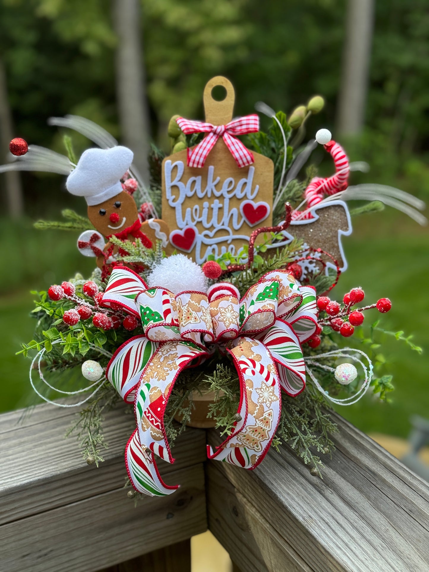 Gingerbread “Baked With Love” Arrangement
