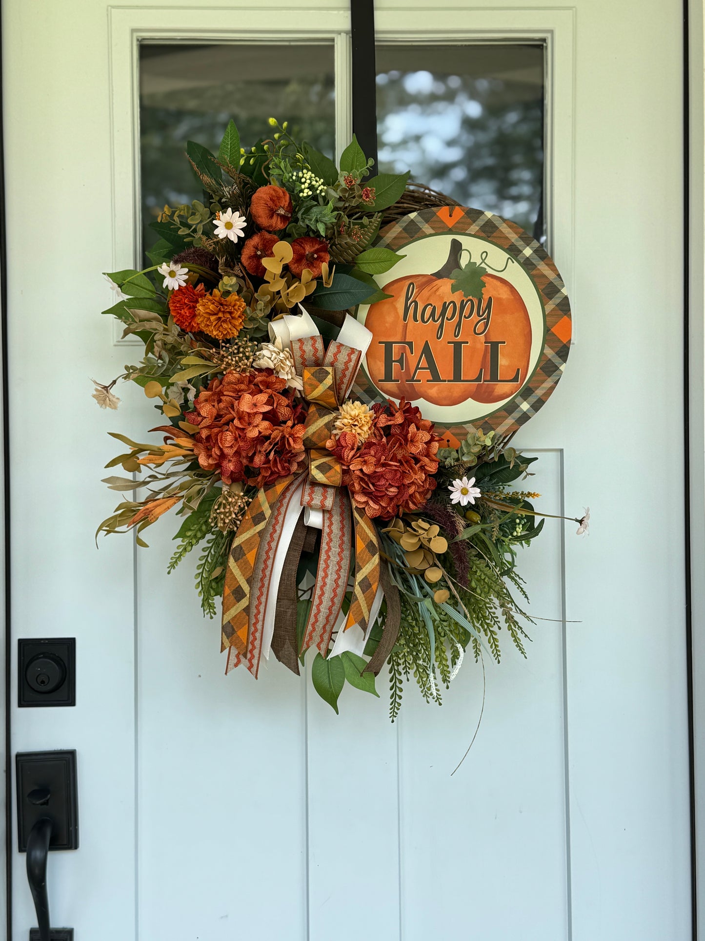 Happy Fall Floral Wreath