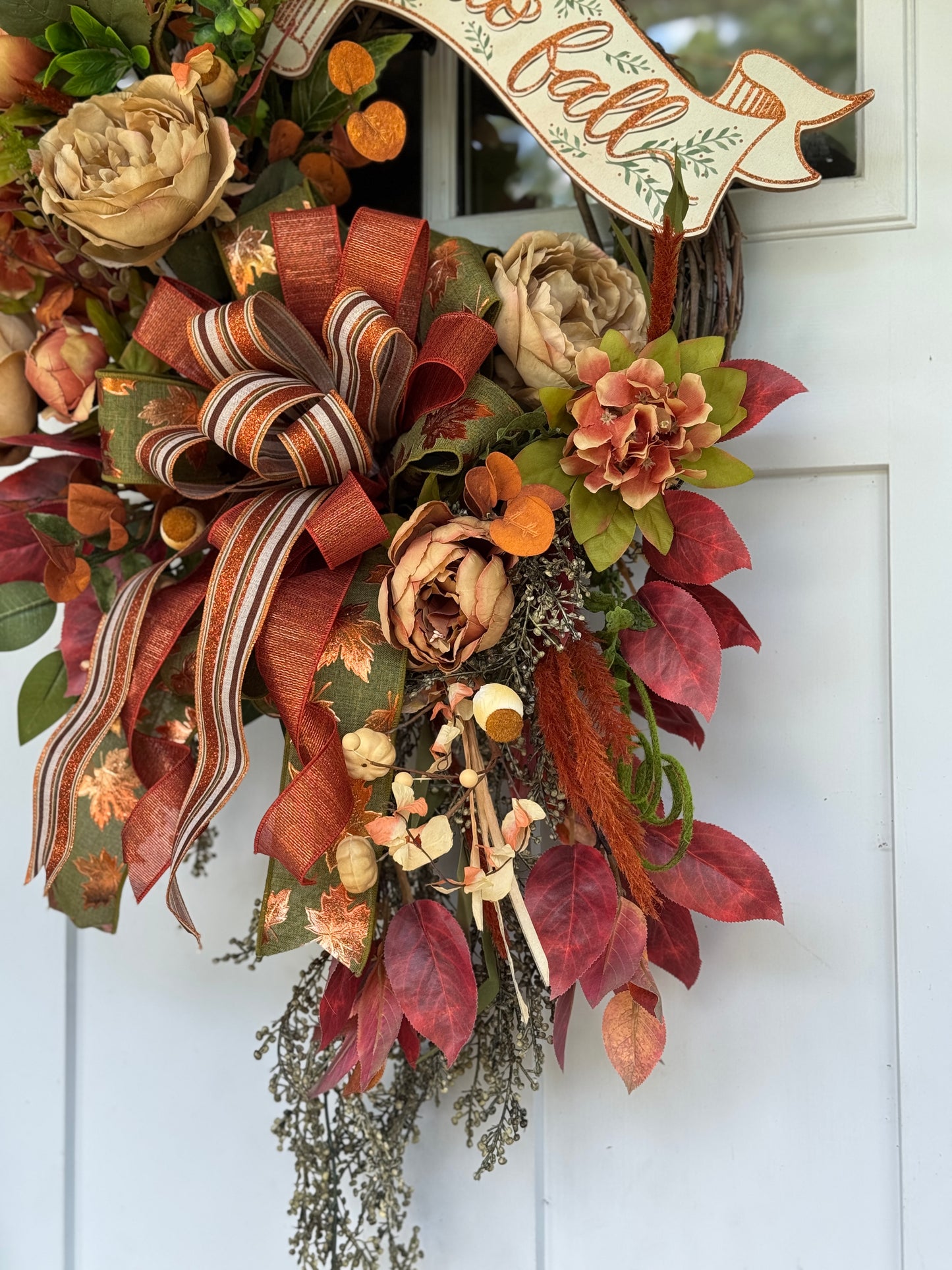 Copper Tones Hello Fall Wreath