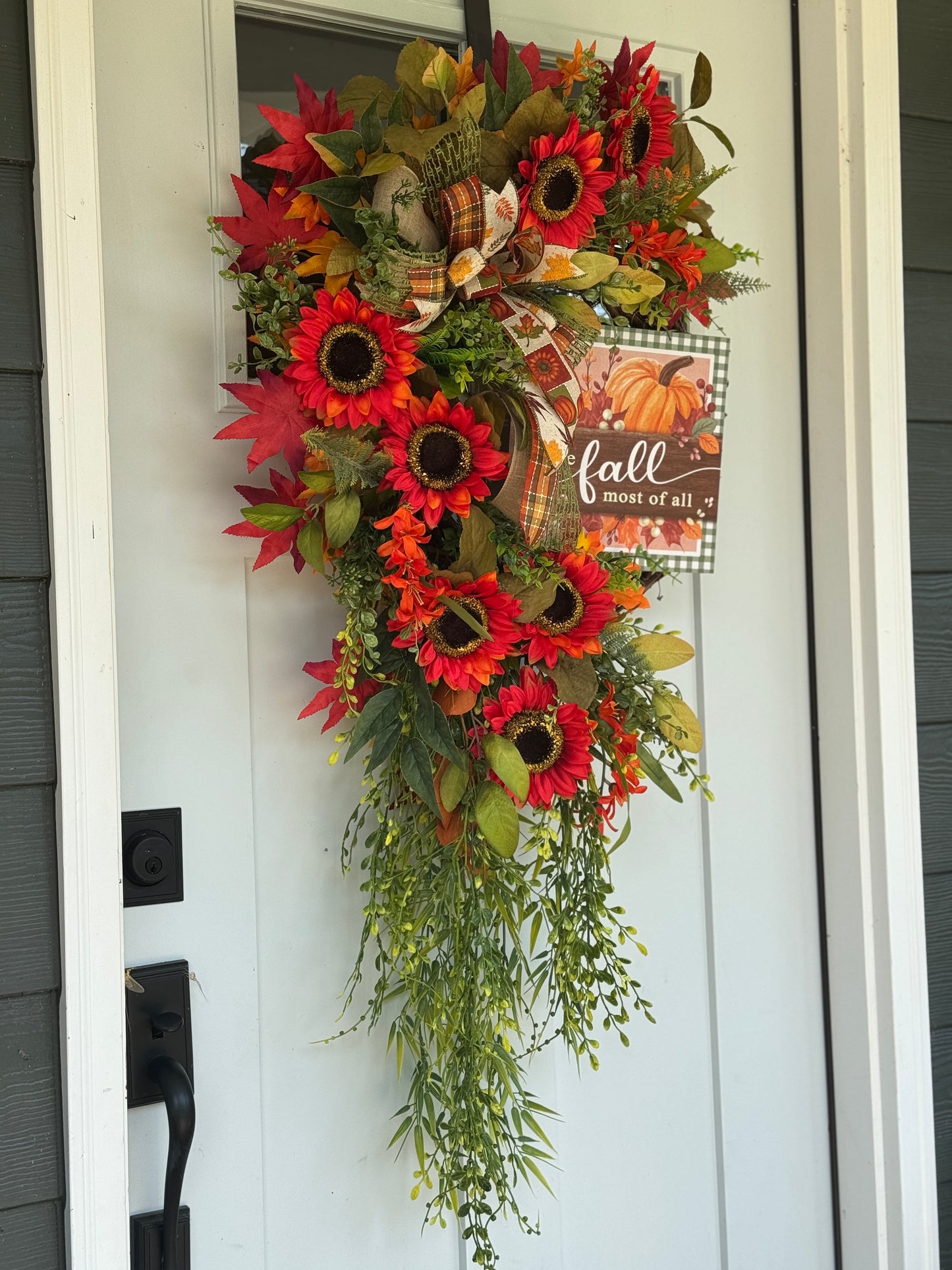 Autumn “I Love Fall” Door Wreath