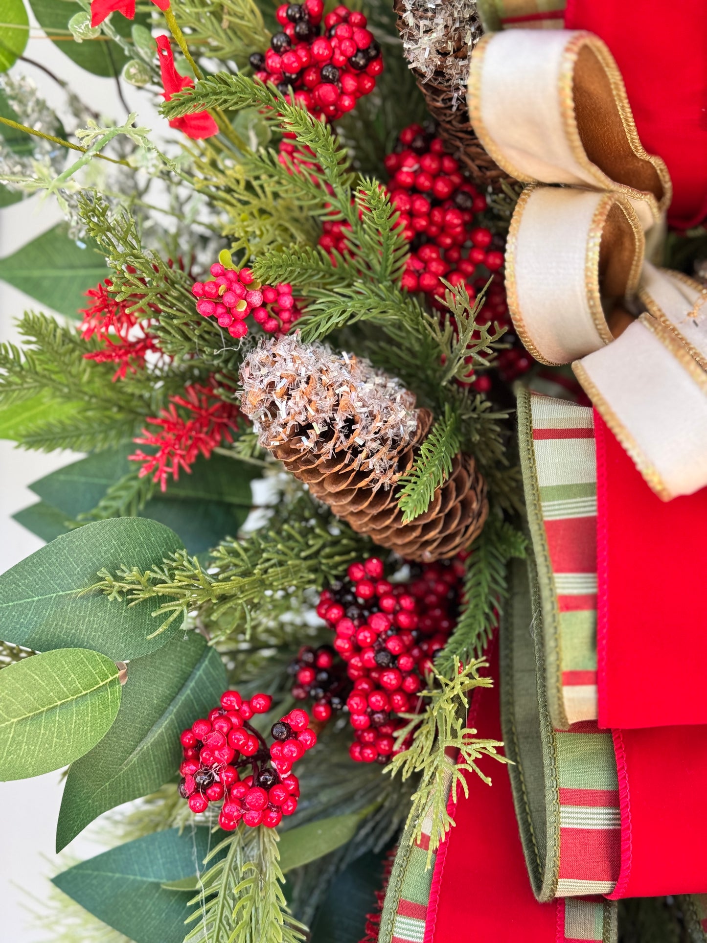 Large Rustic Winter/Holiday Wreath