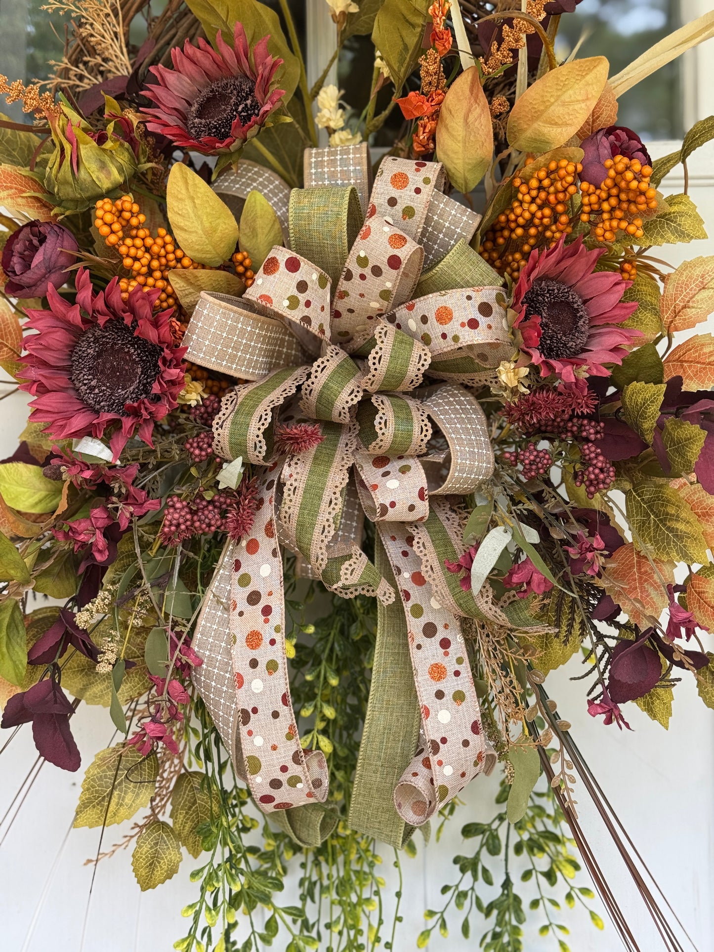 Soft Autumn Tones Floral Wreath