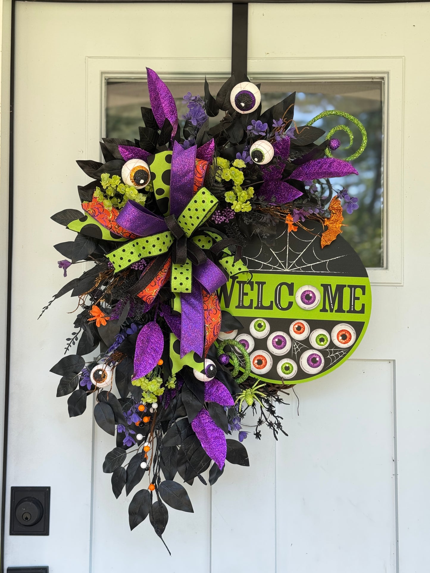 Eyeball Halloween Welcome Wreath