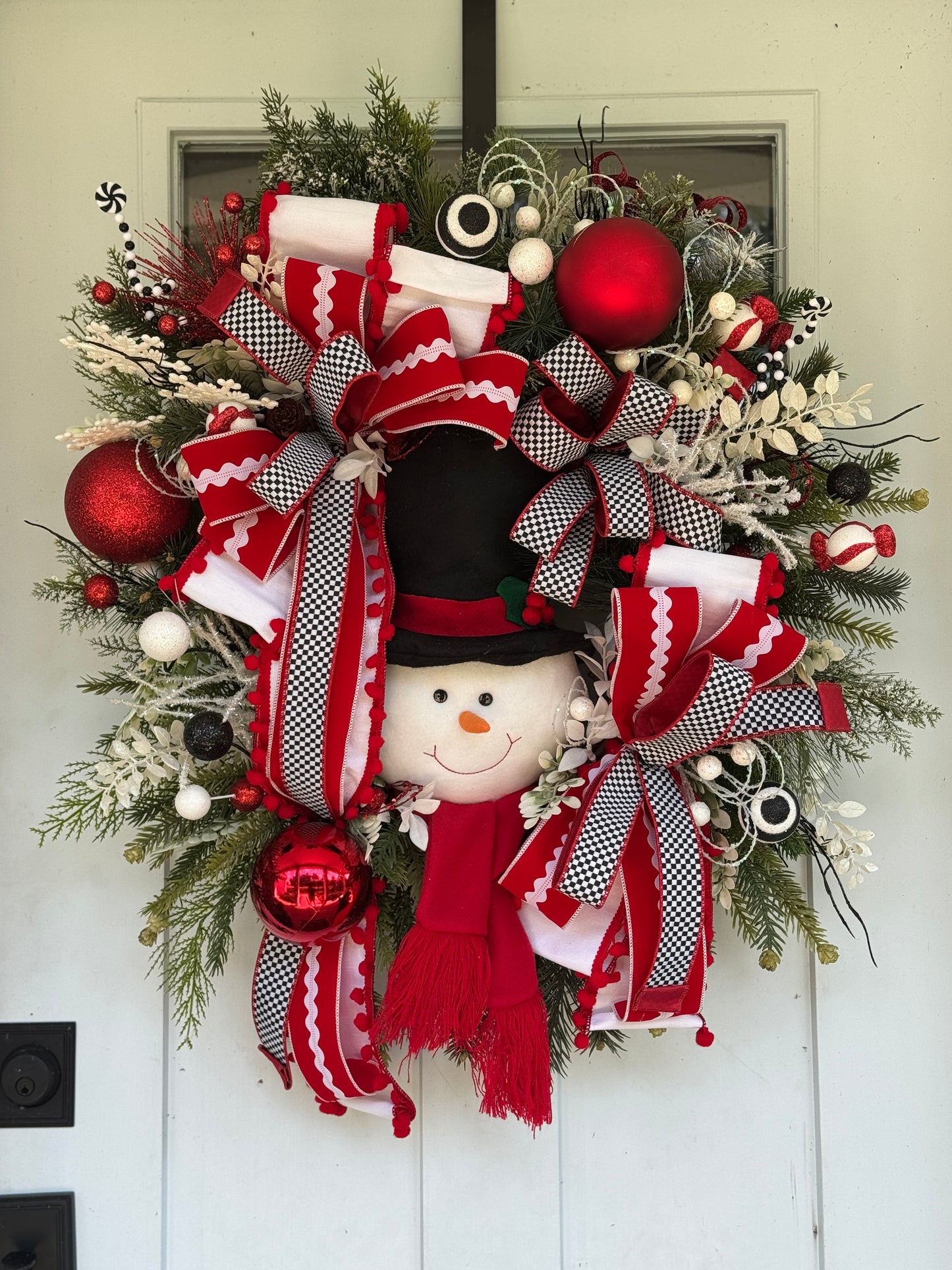 Vibrant Snowman Wreath XL