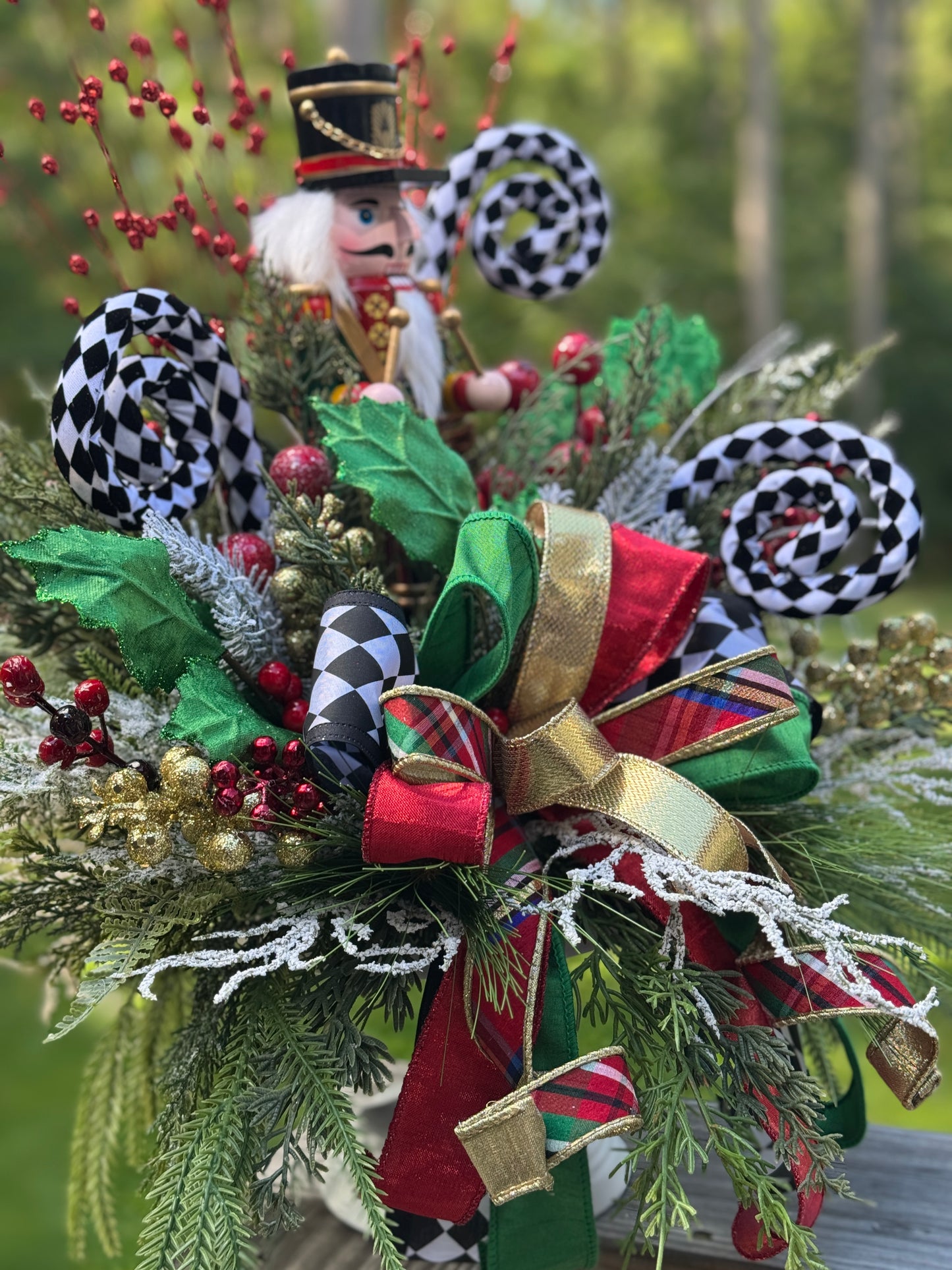 Festive Nutcracker Holiday Arrangement