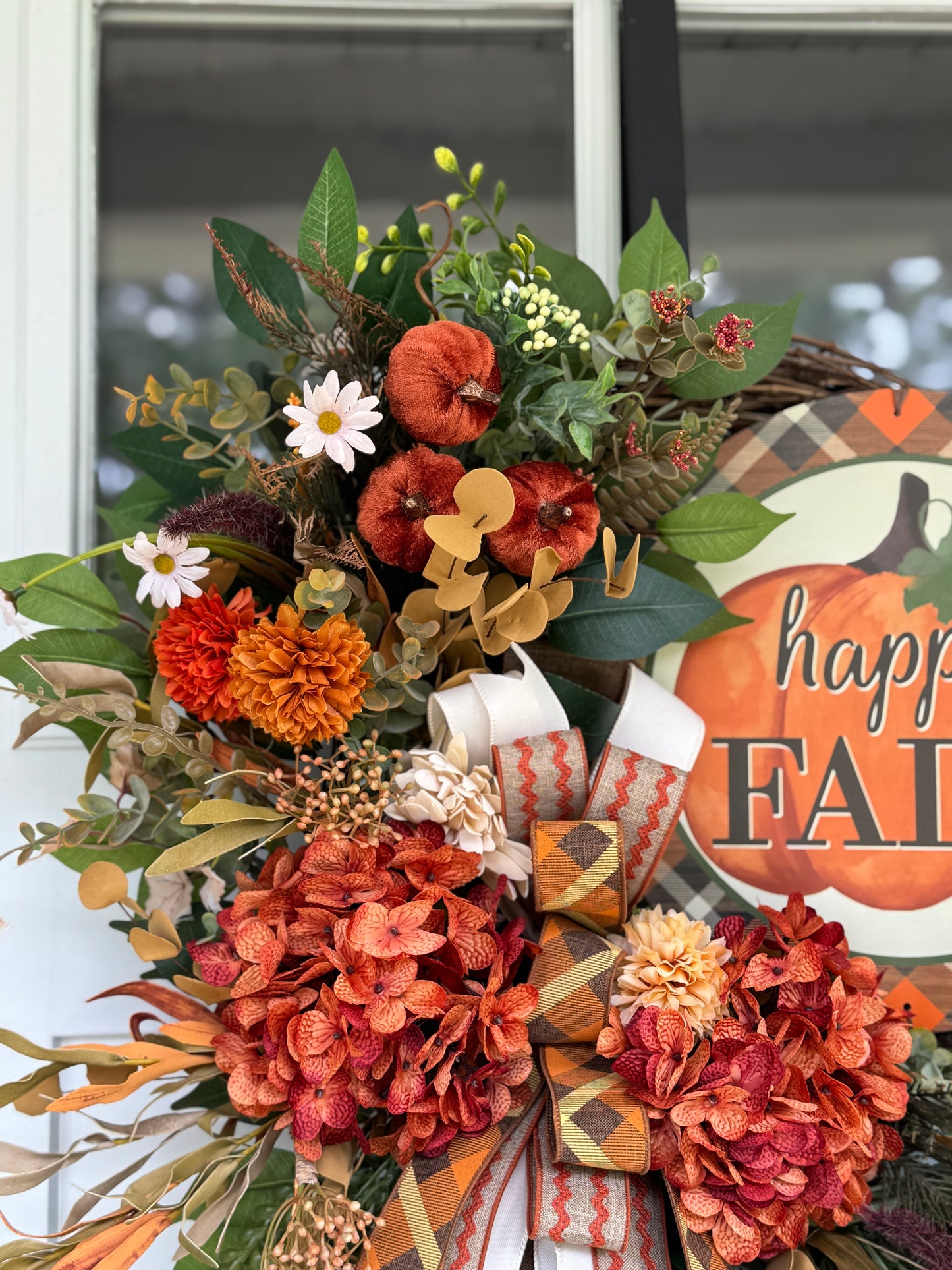 Happy Fall Floral Wreath