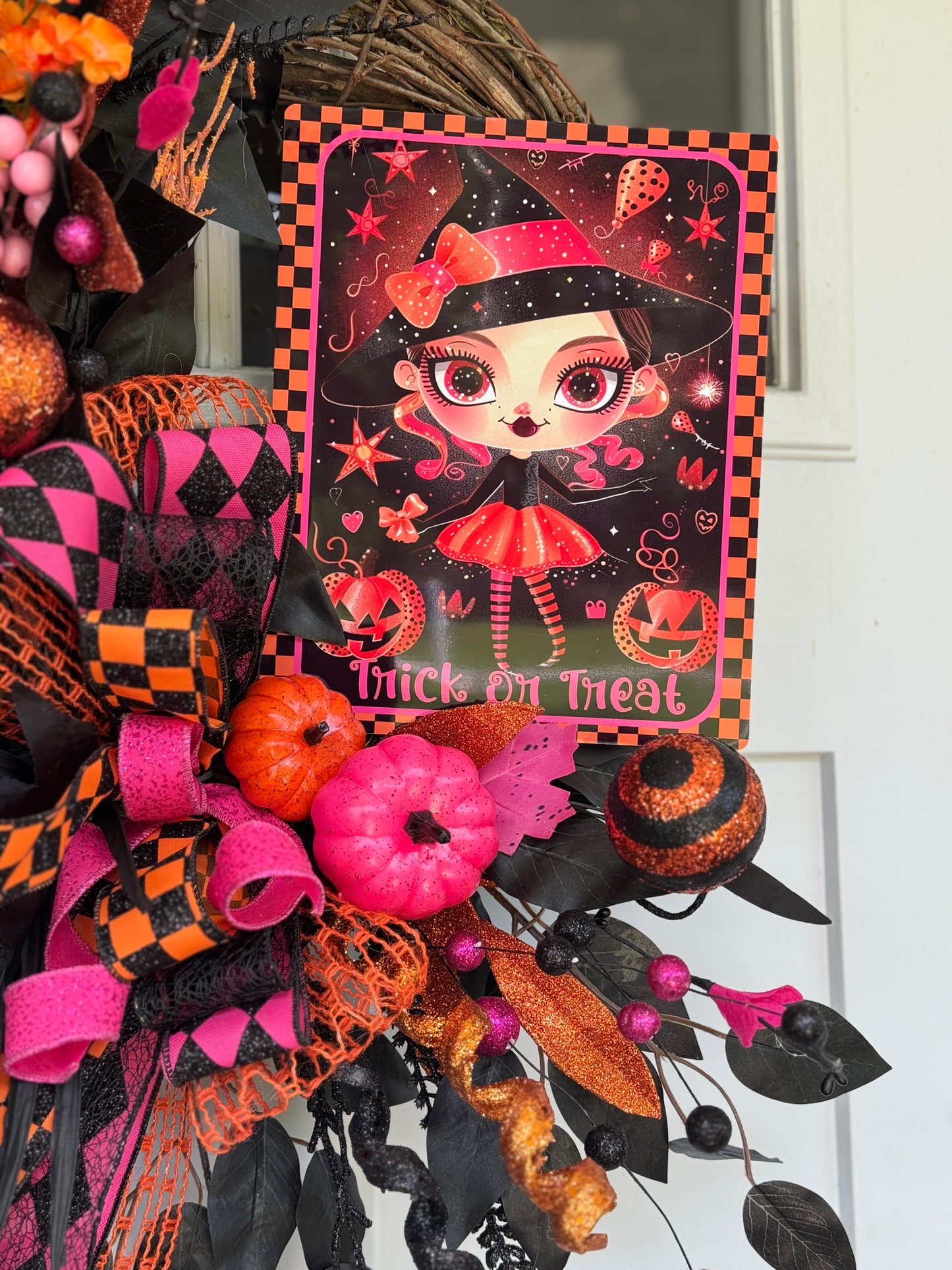 Trick or Treat Halloween Themed Wreath