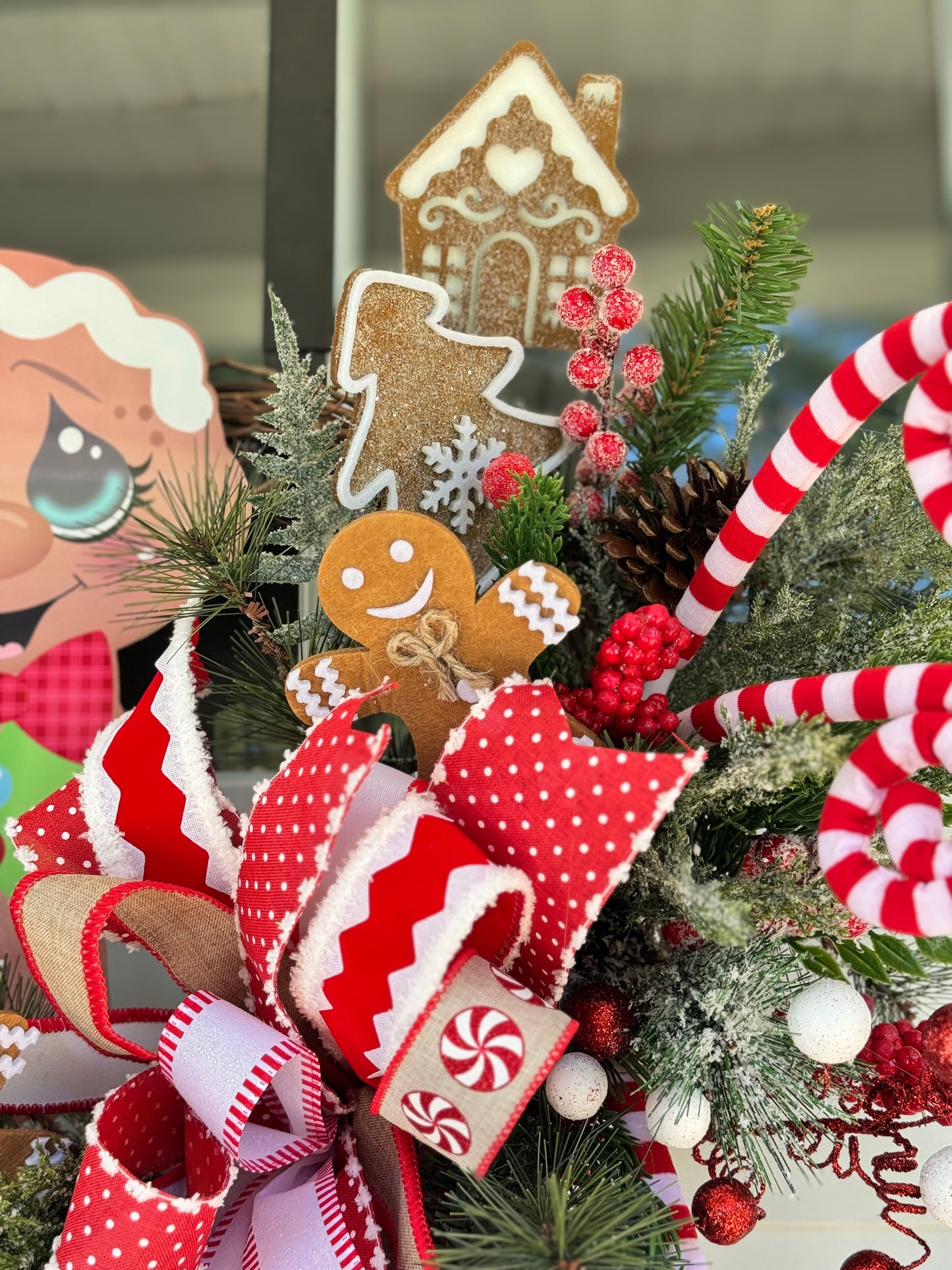 Gingerbread Boy Holiday Wreath