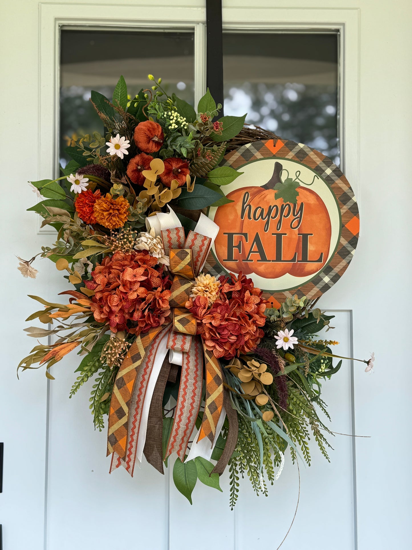 Happy Fall Floral Wreath