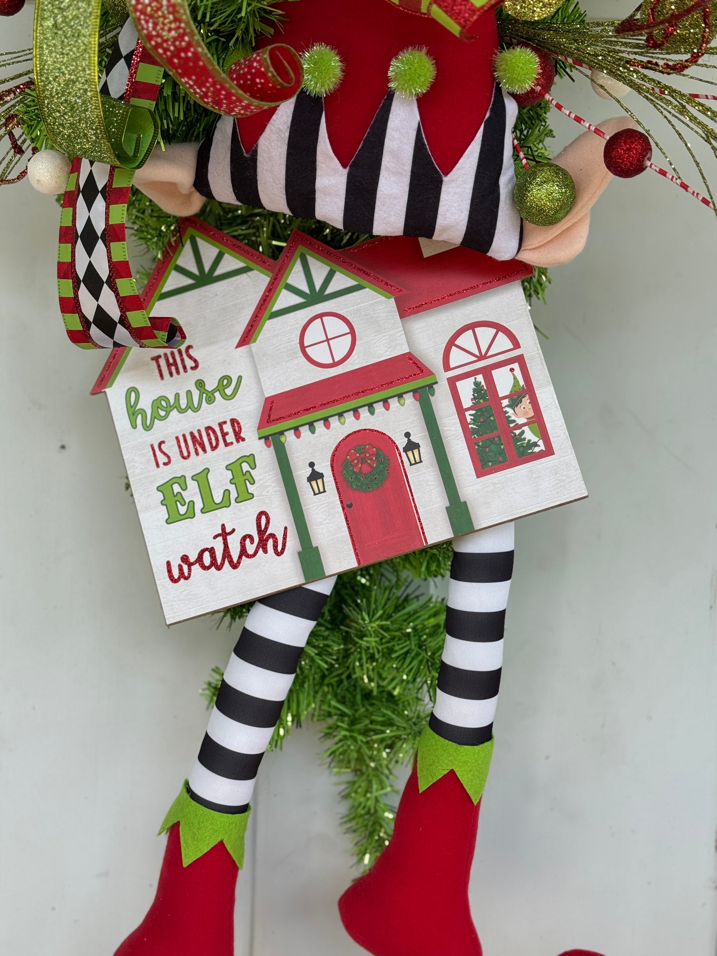 Elf Watch Festive Wreath