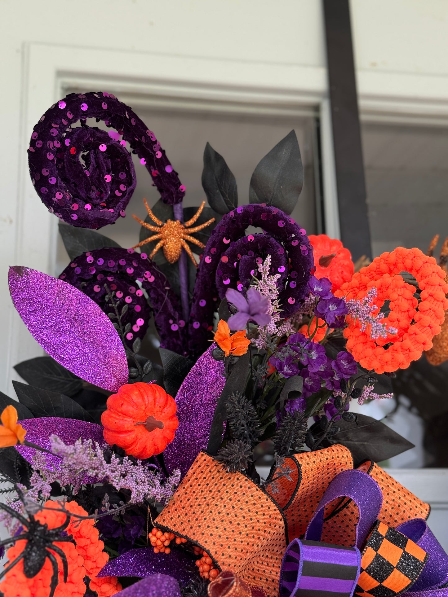 Halloween Witch Hat Door Wreath