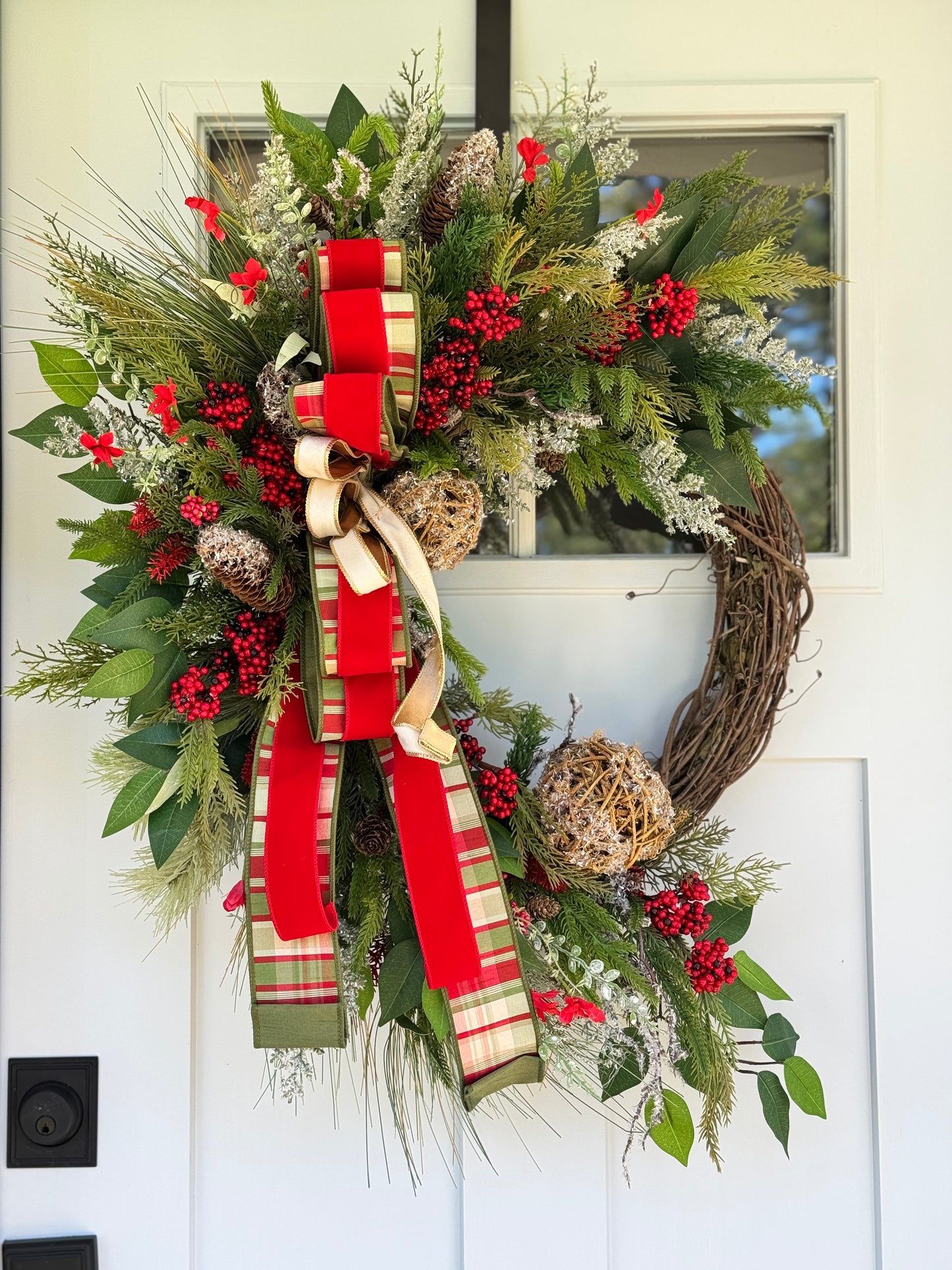 Large Rustic Winter/Holiday Wreath