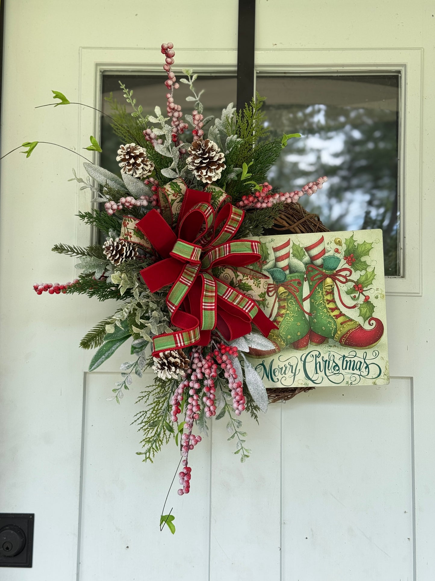 Vintage Inspired Elf Wreath