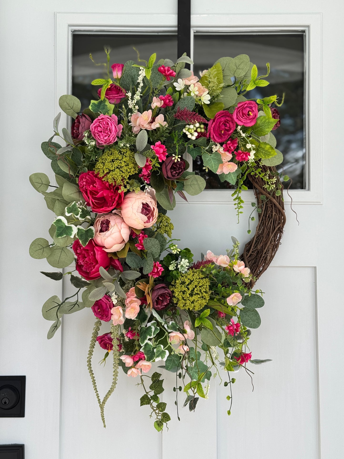 English Cottage Inspired Wreath