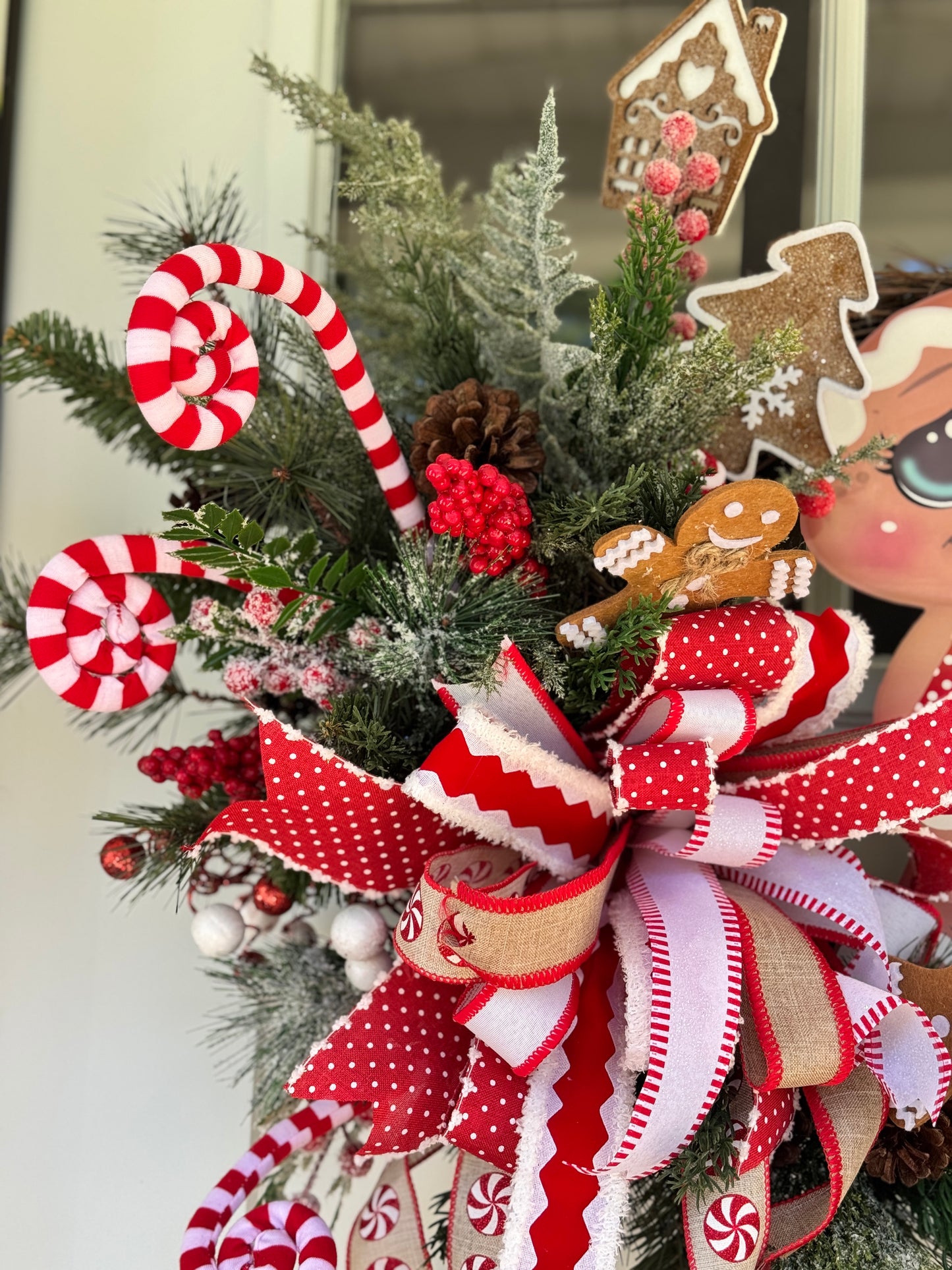 Gingerbread Girl Holiday Wreath