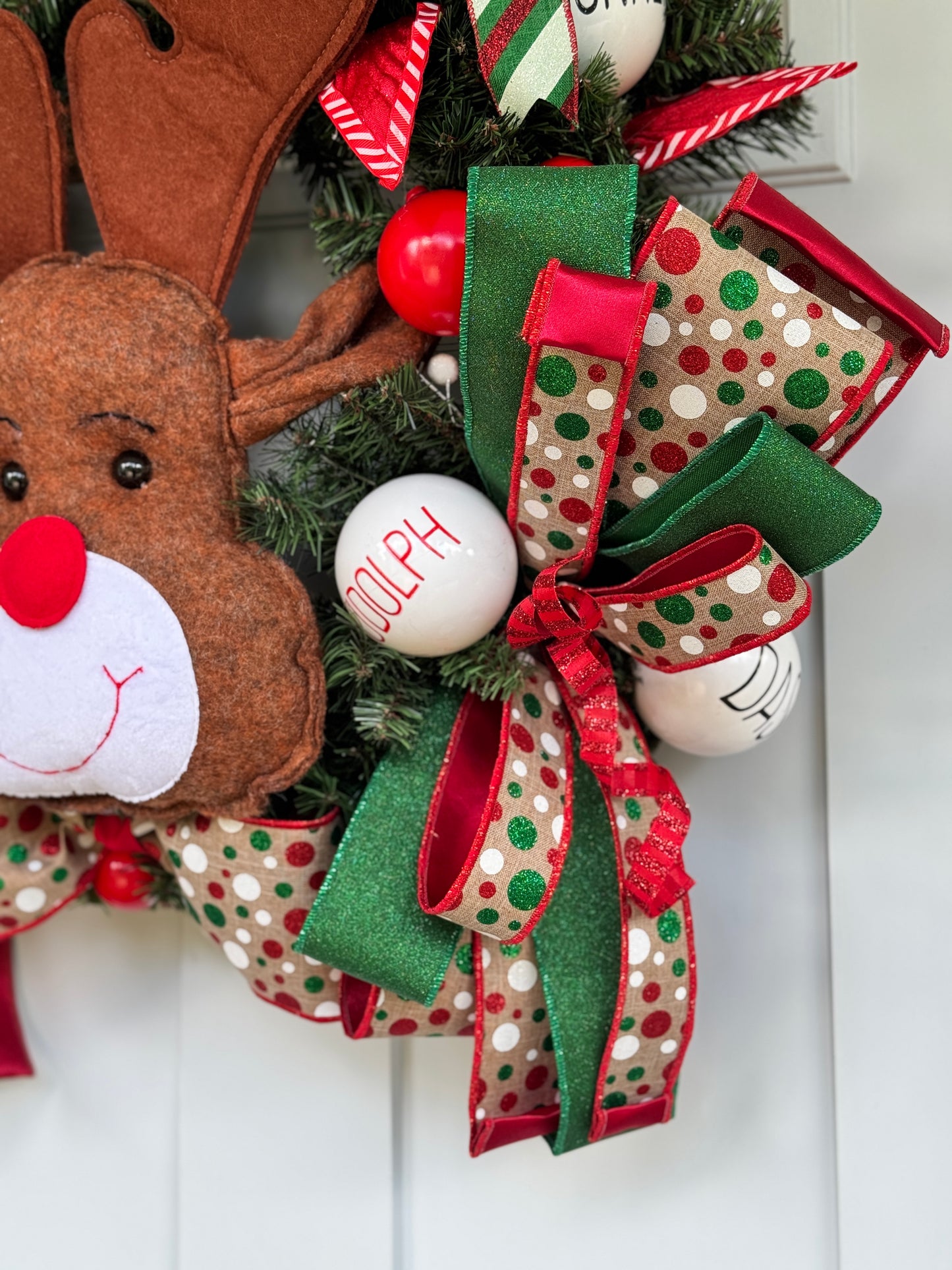 Rudolph Christmas Wreath
