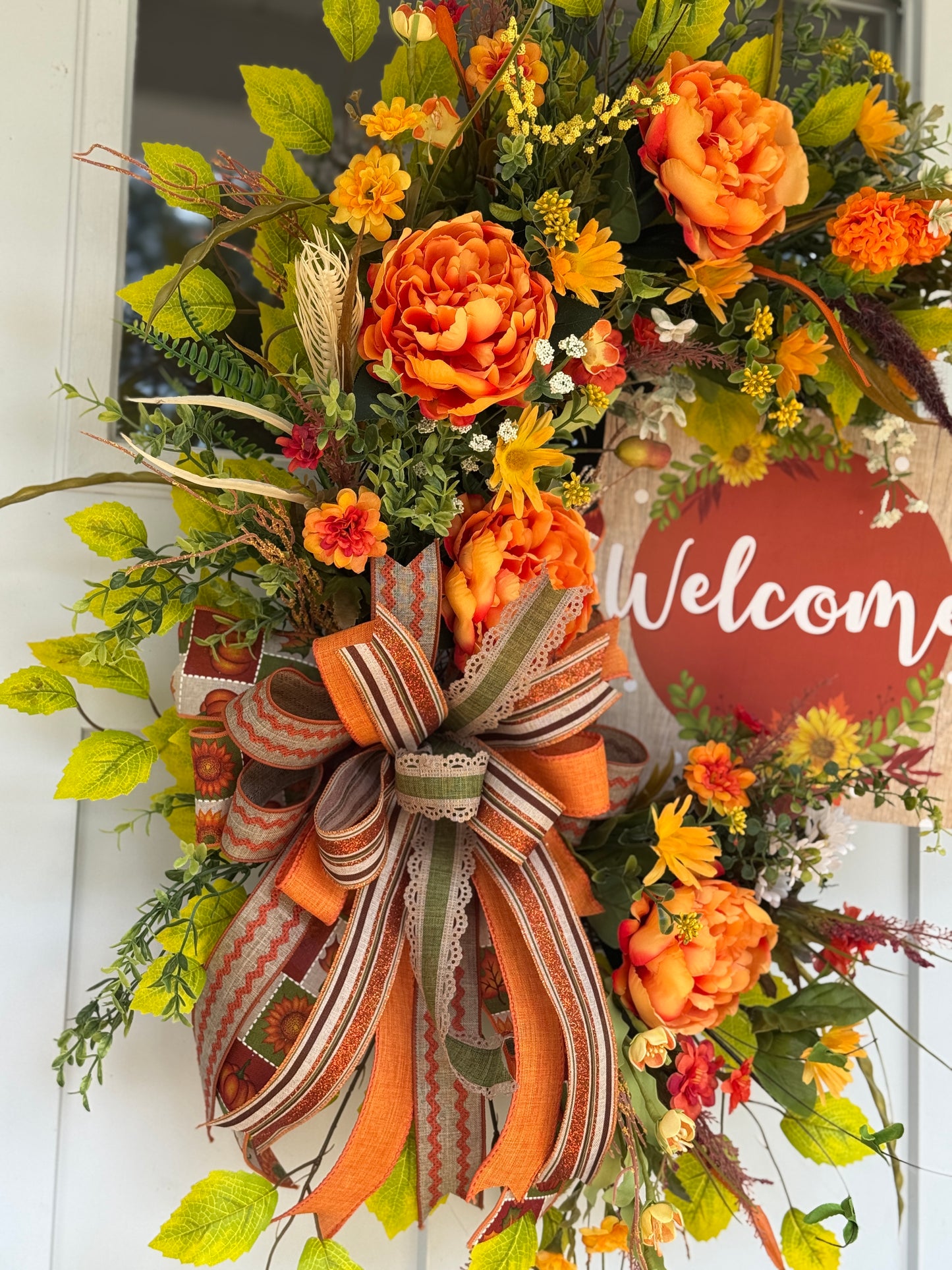 Vibrant Floral Welcome Wreath