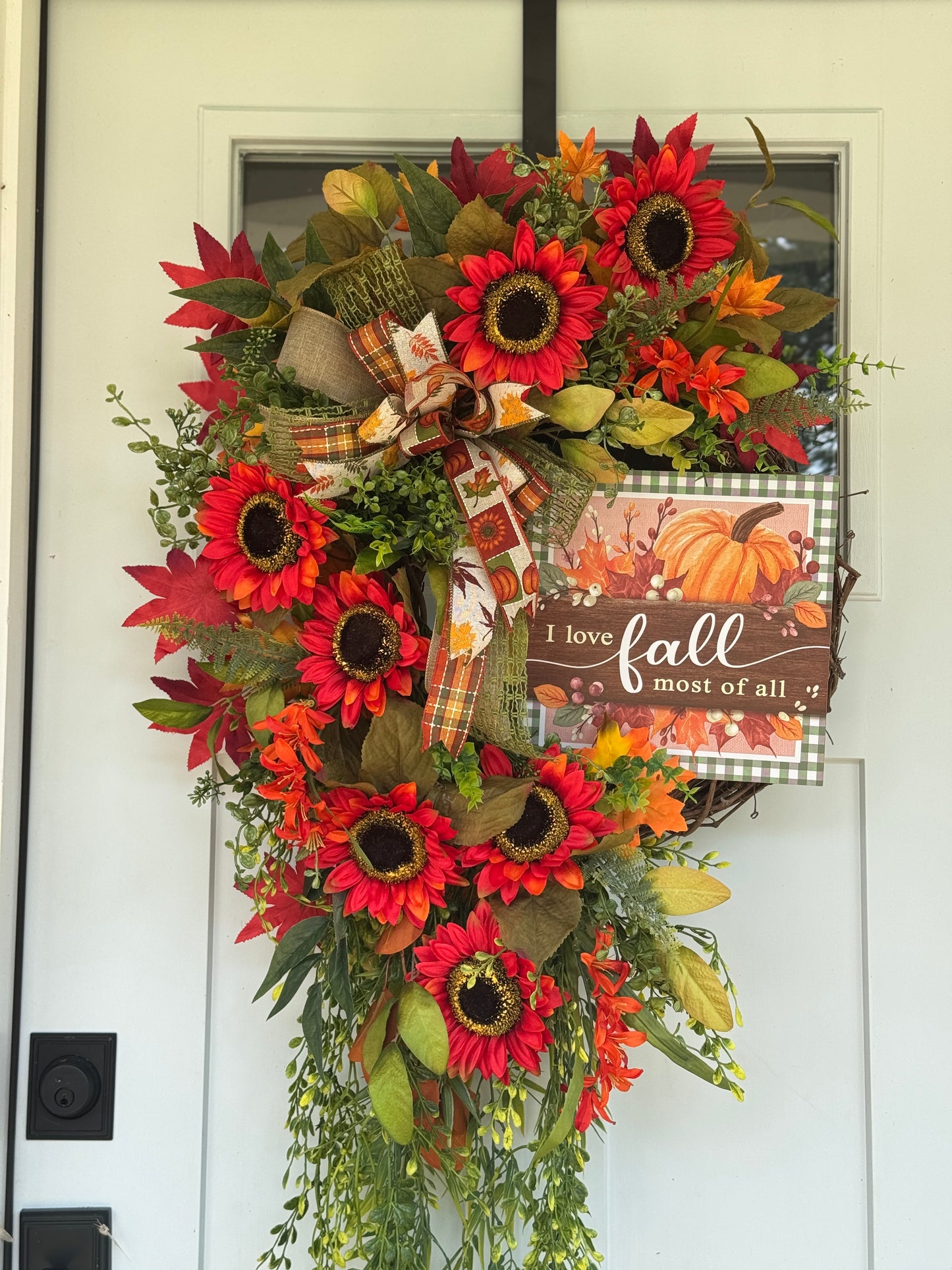 Autumn “I Love Fall” Door Wreath