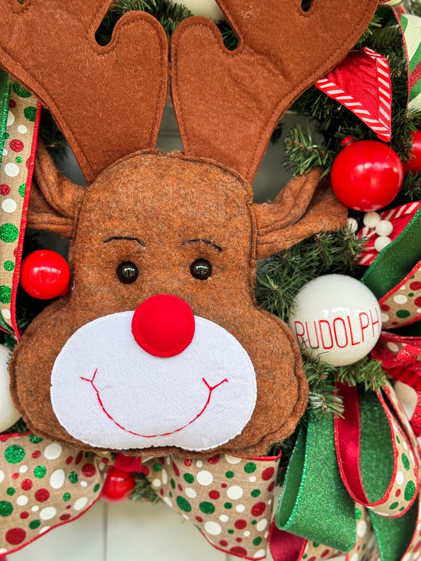 Rudolph Christmas Wreath