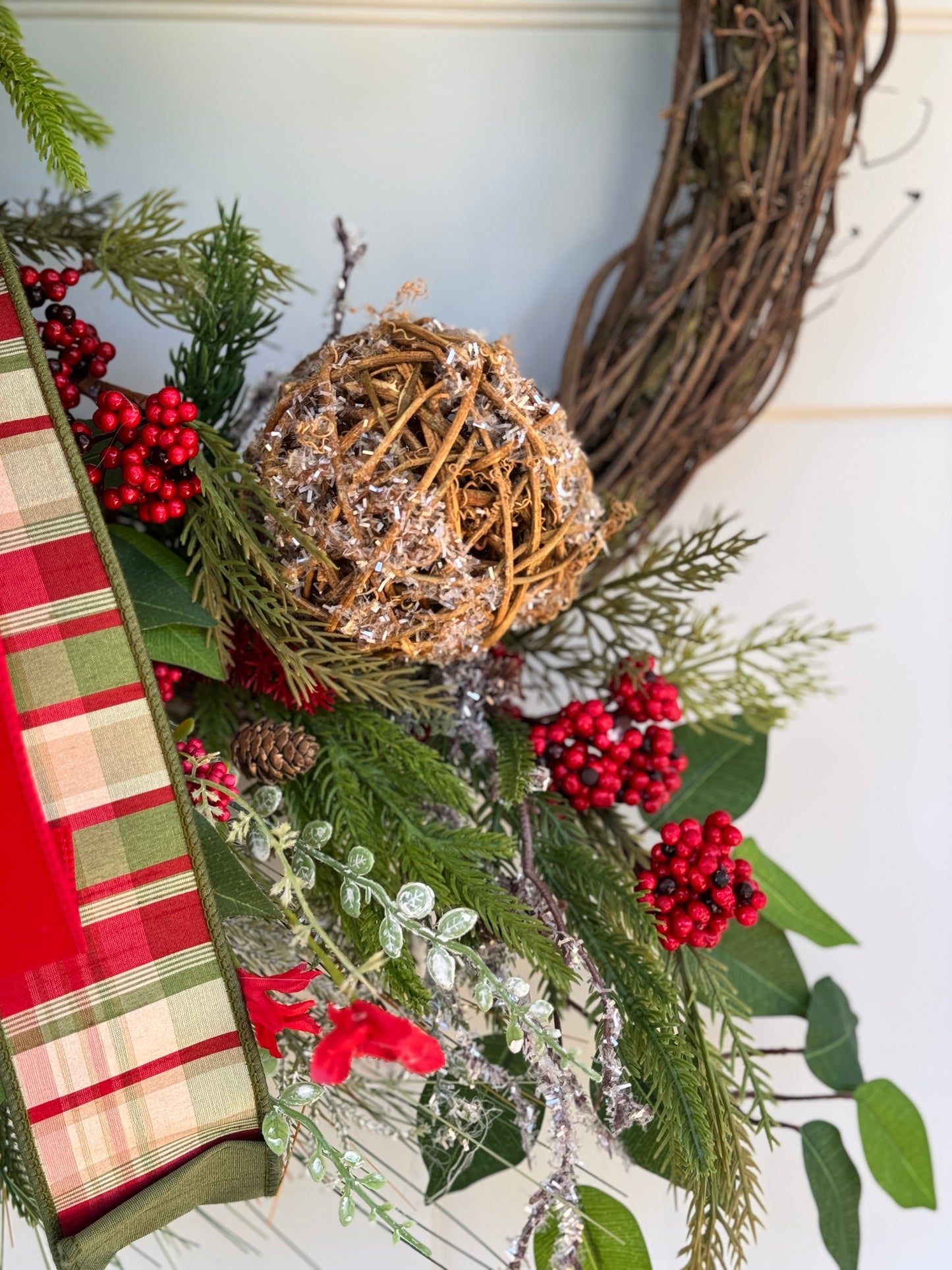 Large Rustic Winter/Holiday Wreath