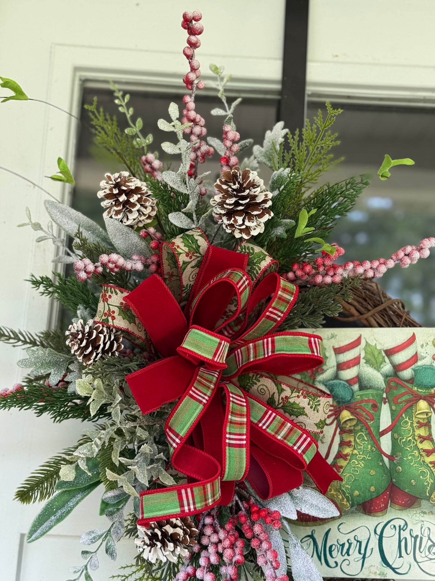 Vintage Inspired Elf Wreath