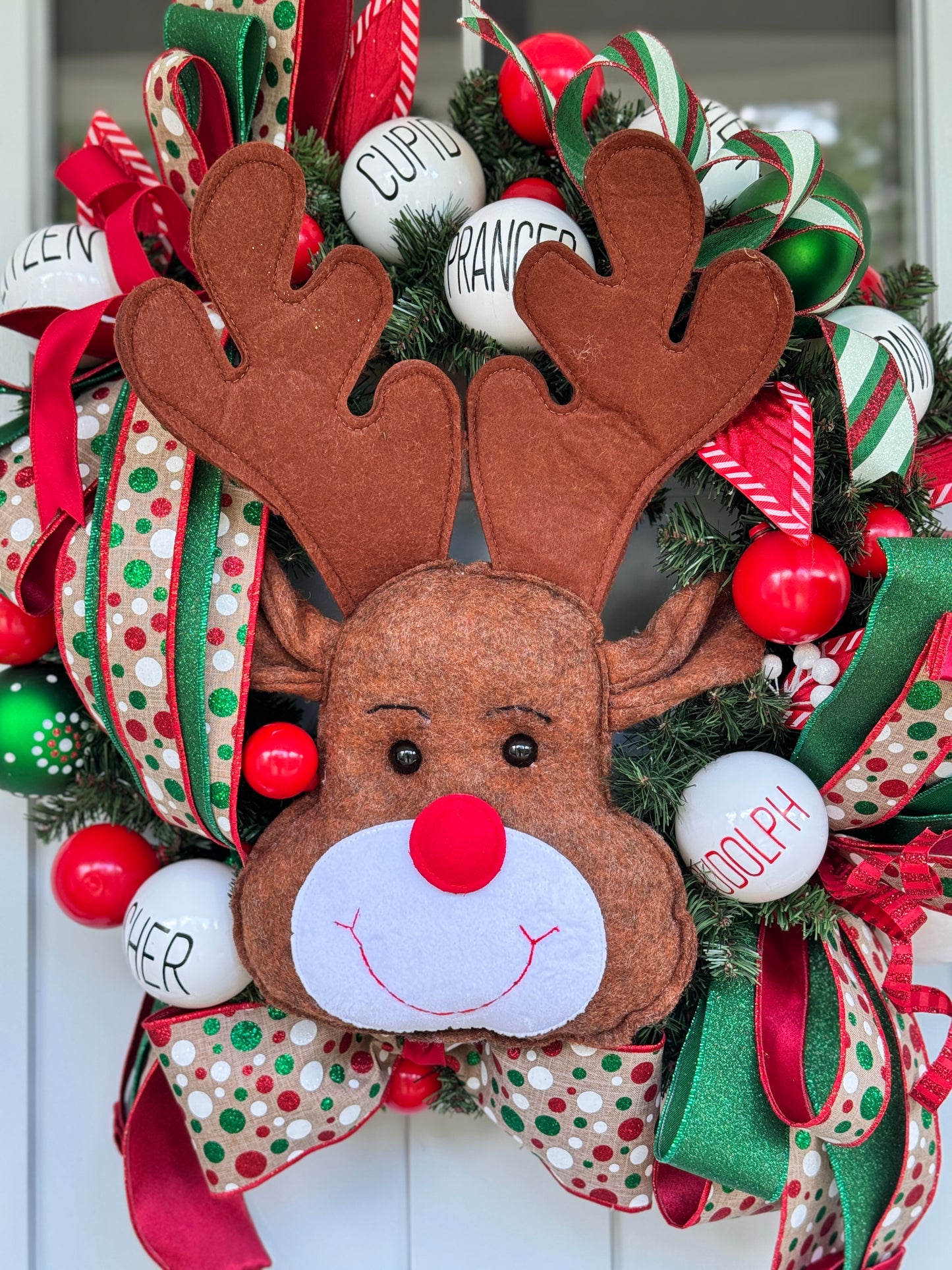 Rudolph Christmas Wreath