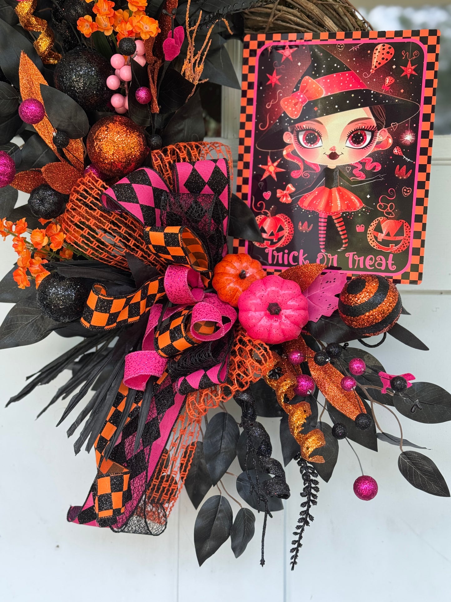 Trick or Treat Halloween Themed Wreath