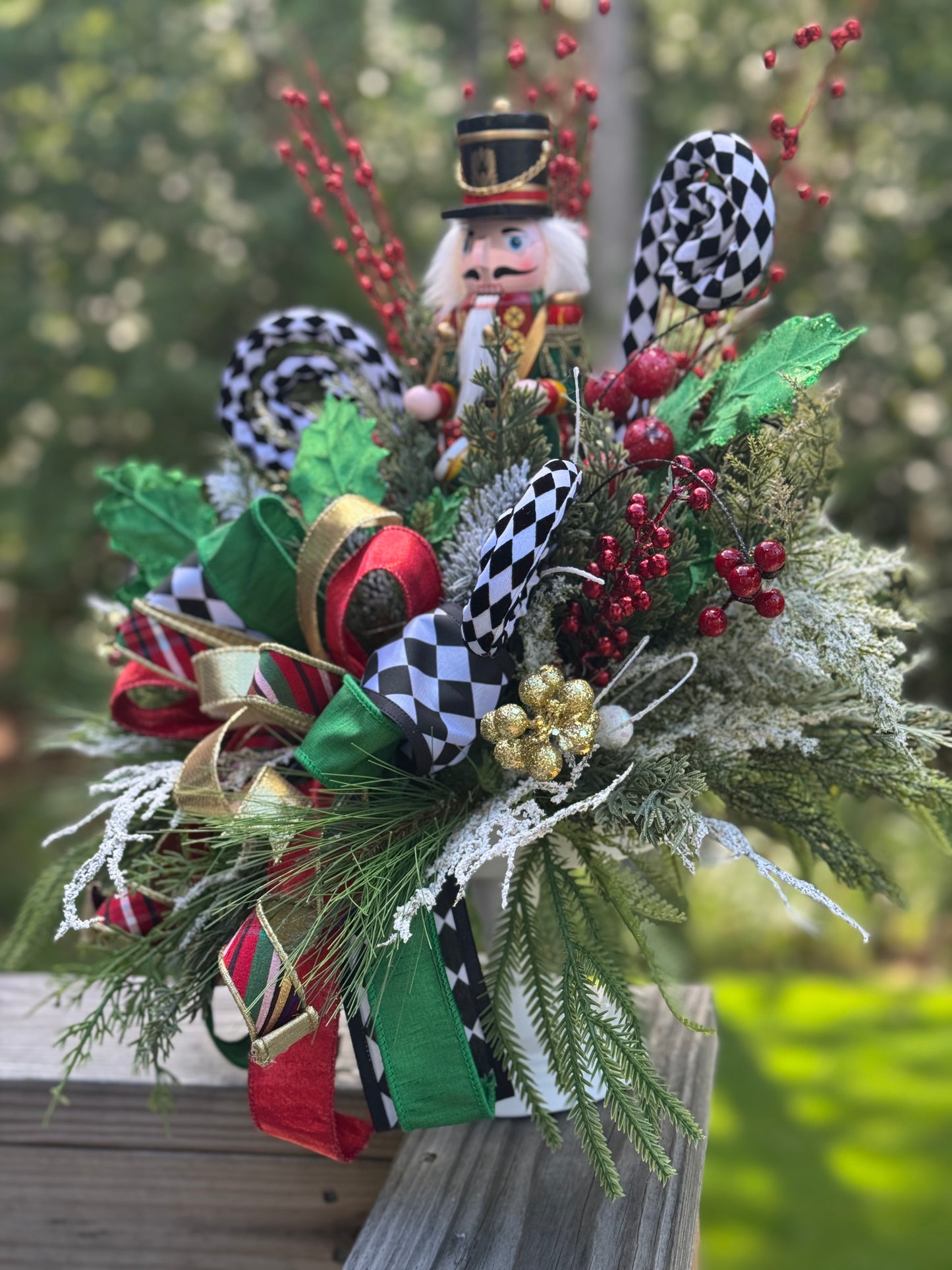 Festive Nutcracker Holiday Arrangement