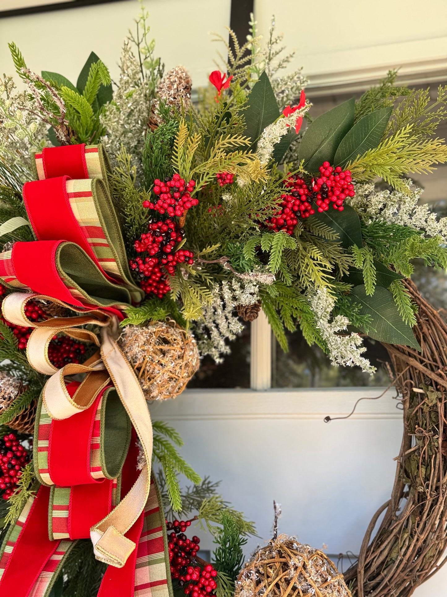 Large Rustic Winter/Holiday Wreath