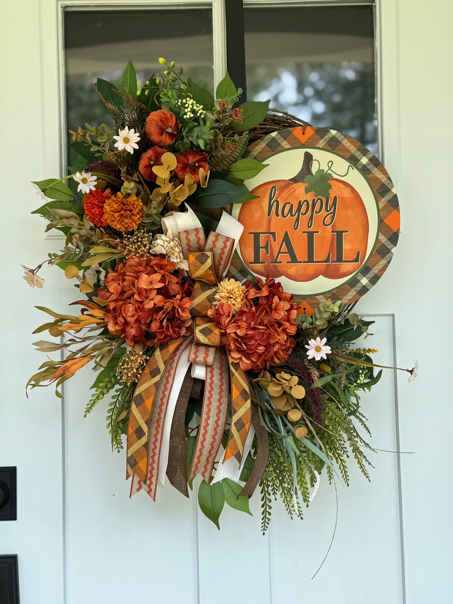 Happy Fall Floral Wreath