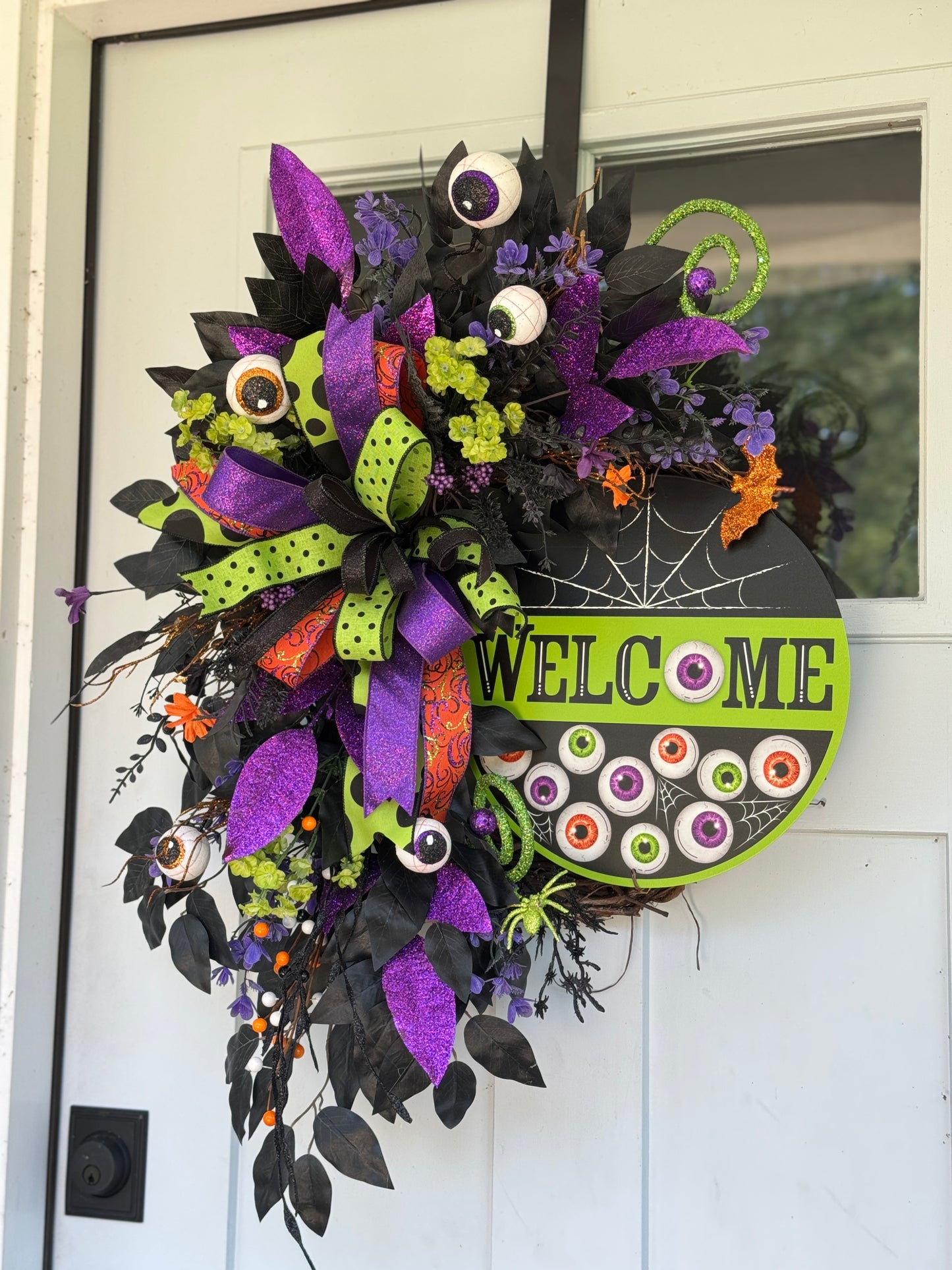 Eyeball Halloween Welcome Wreath
