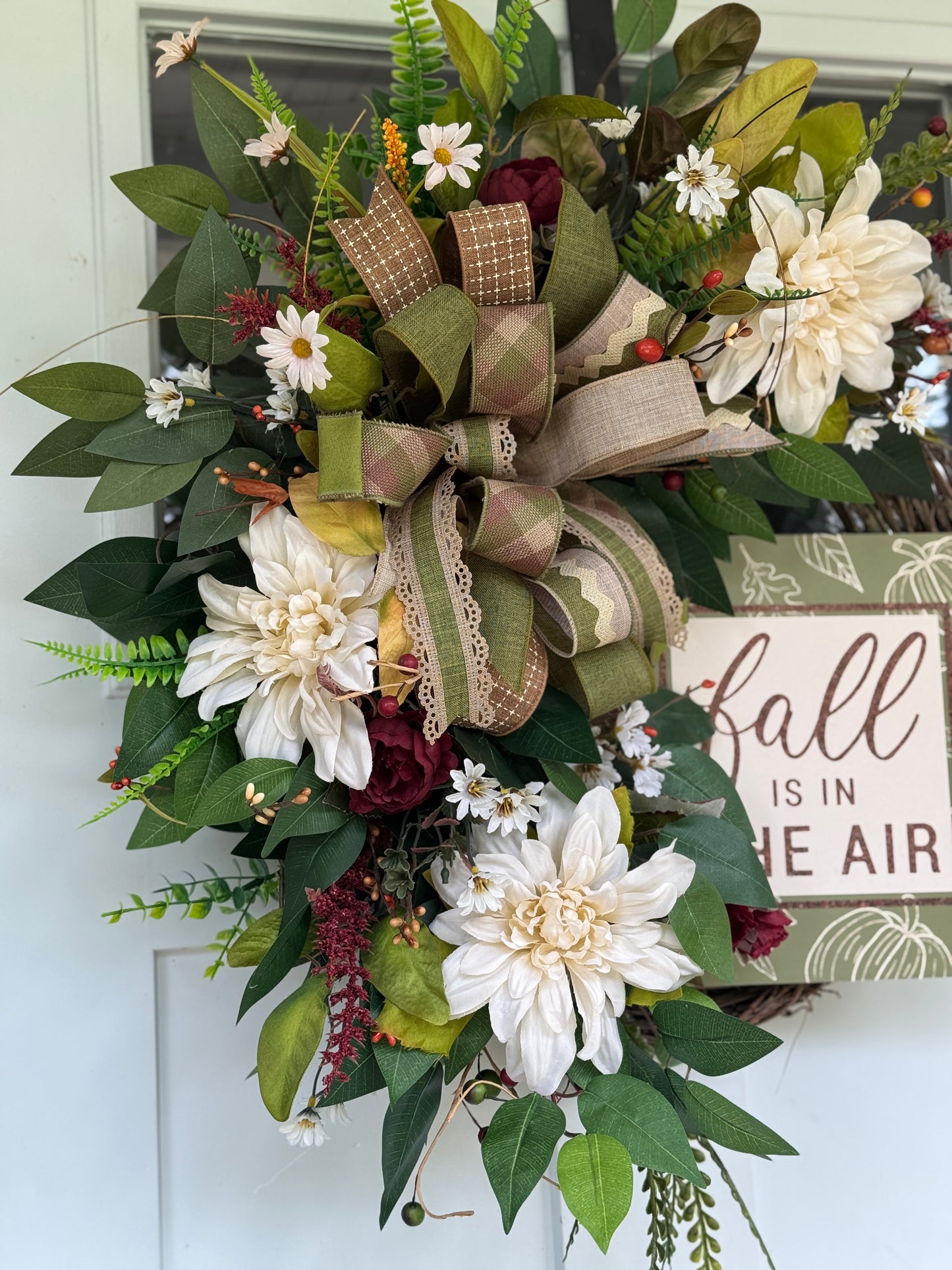 Neutral Tones Fall Wreath