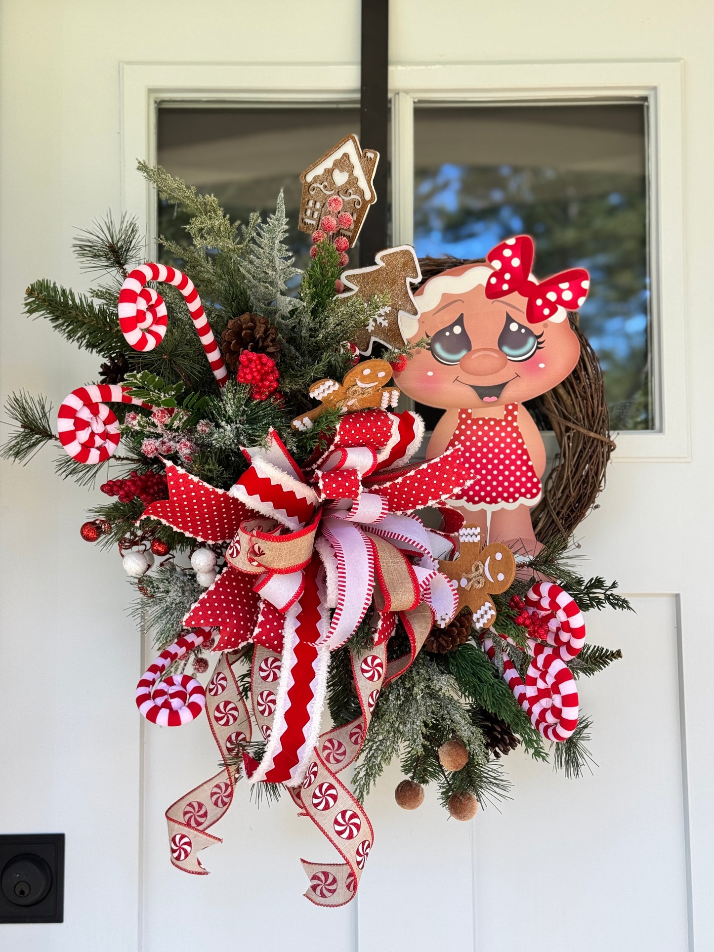 Gingerbread Girl Holiday Wreath